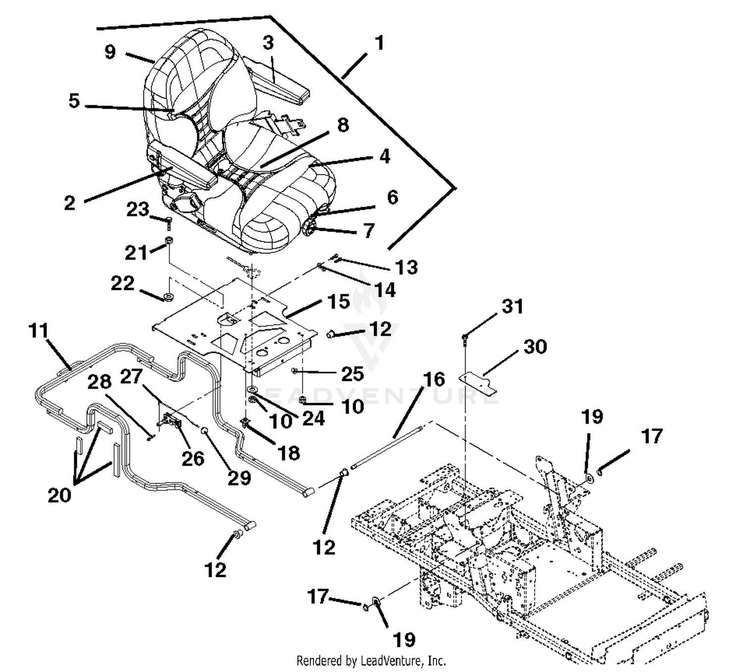 Seat And Hood Frame