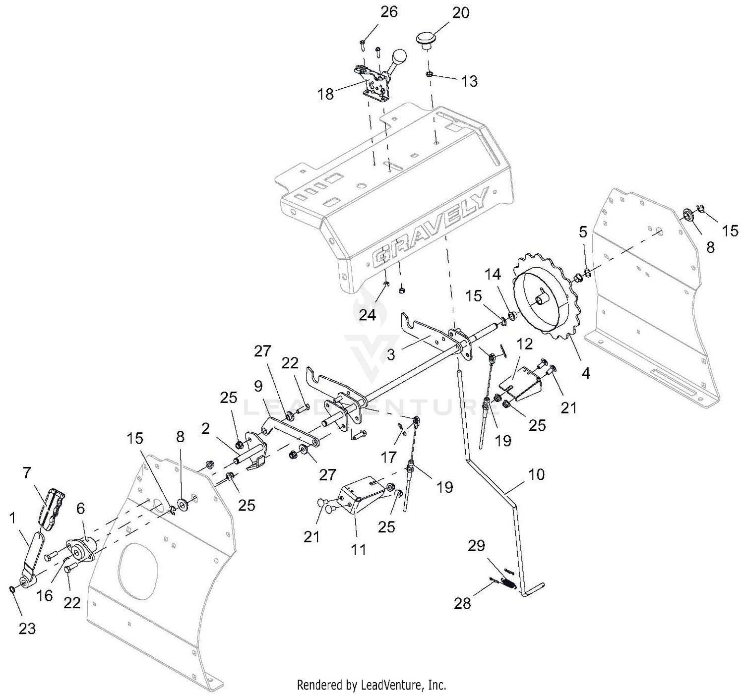 Operator Controls - Choke And Parking Brake