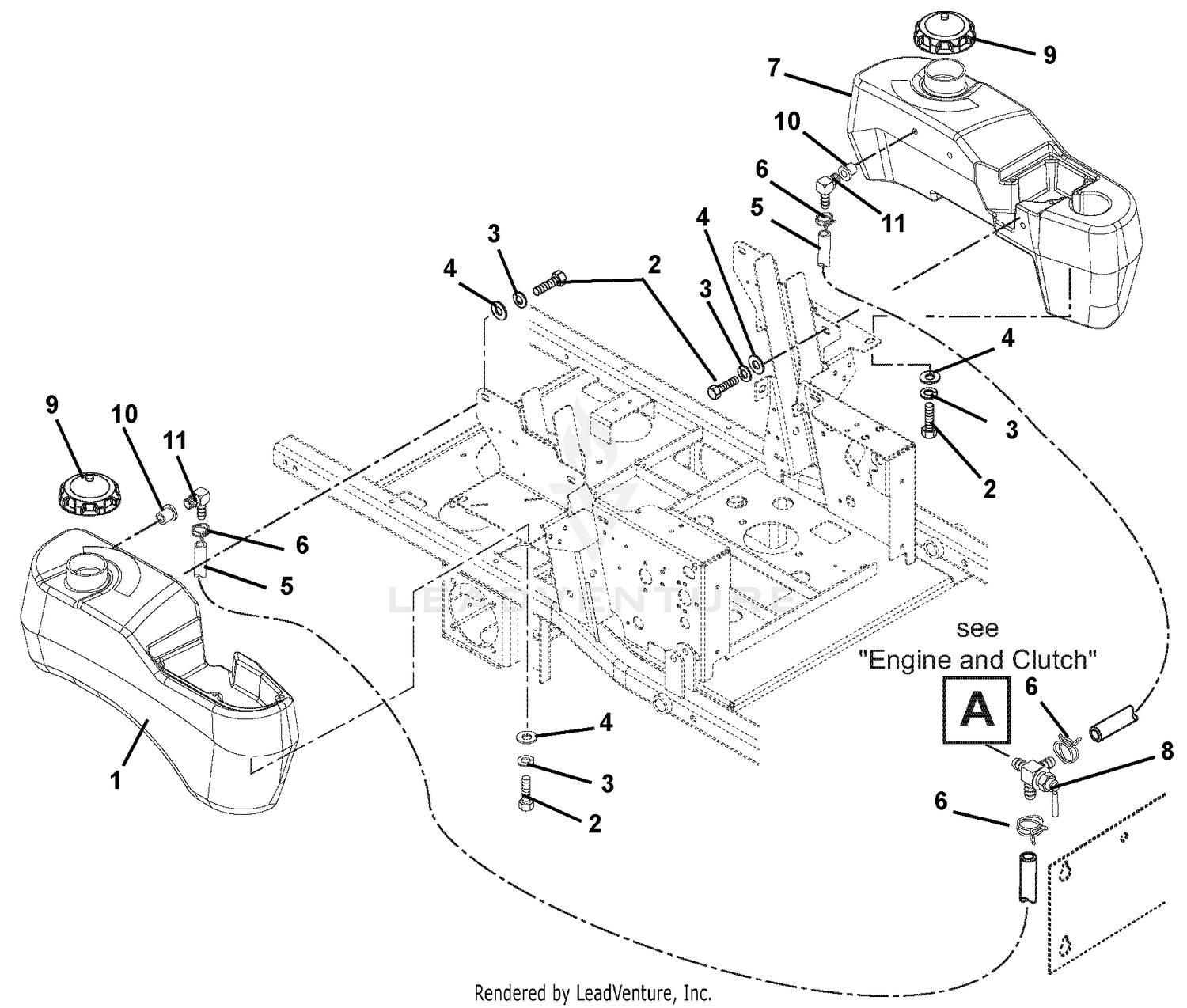 Fuel Tanks And Hoses - Non EFI