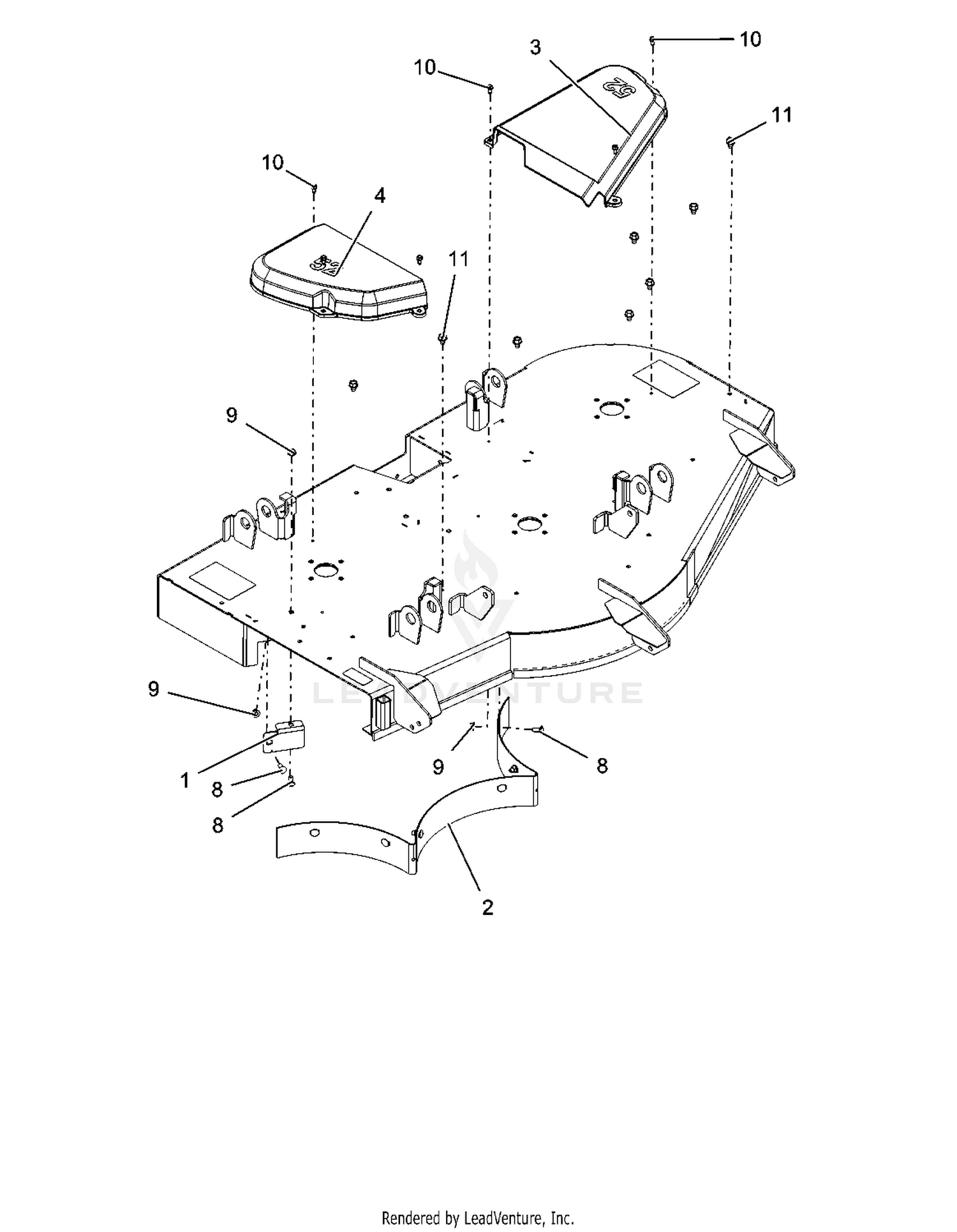 Belt Covers And Baffles - 52 Inch