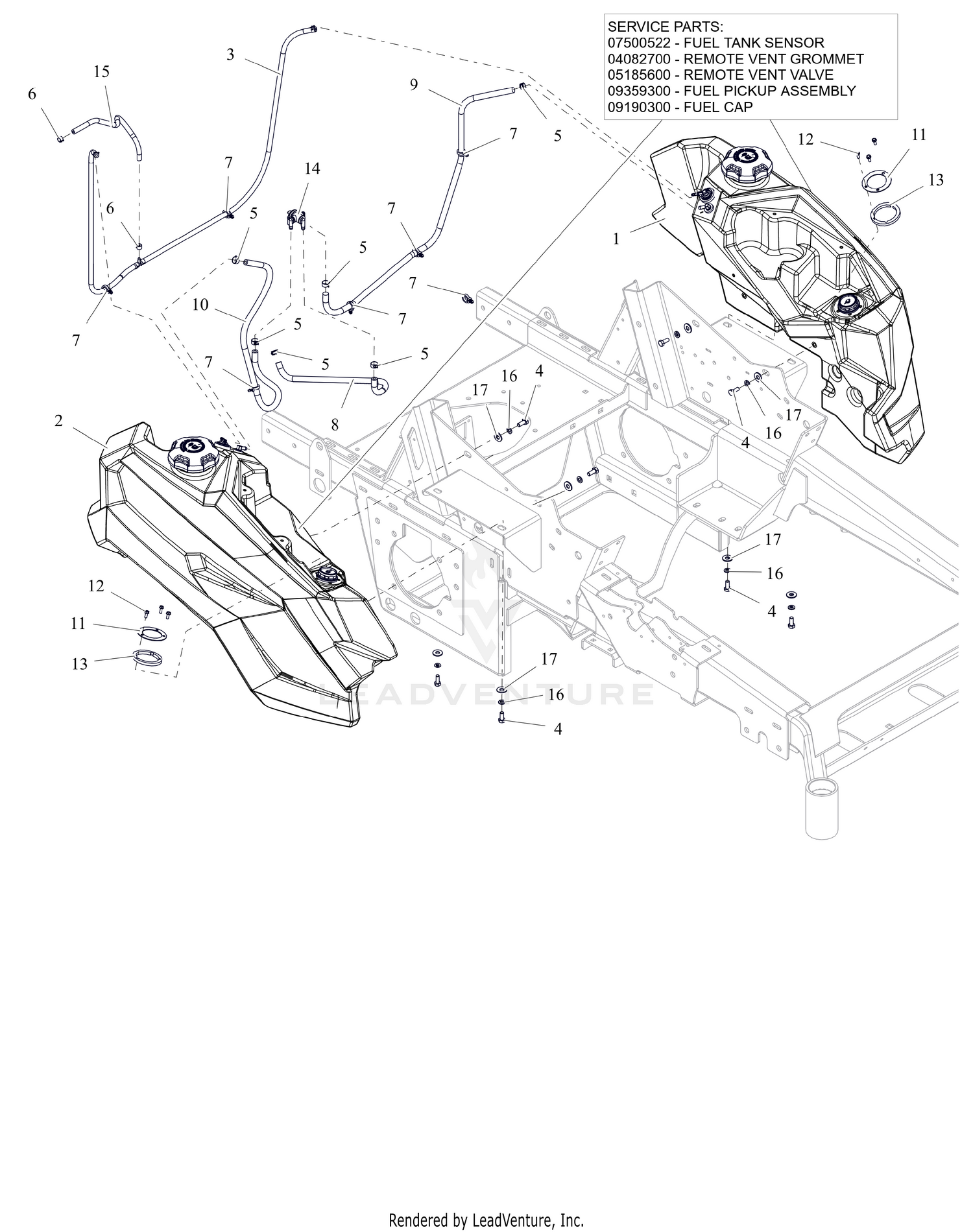 Fuel Tanks - Kawasaki FT730 EFI