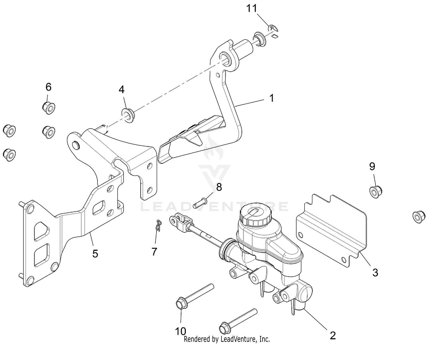 Brake Pedal And Master Cylinder