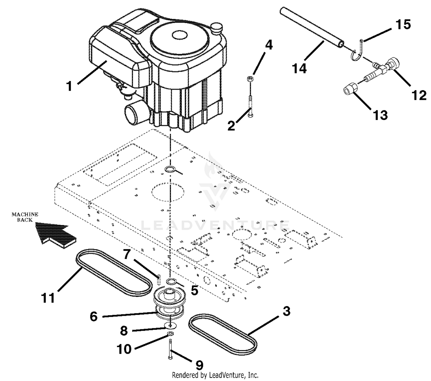 Engine, Exhaust And Belts