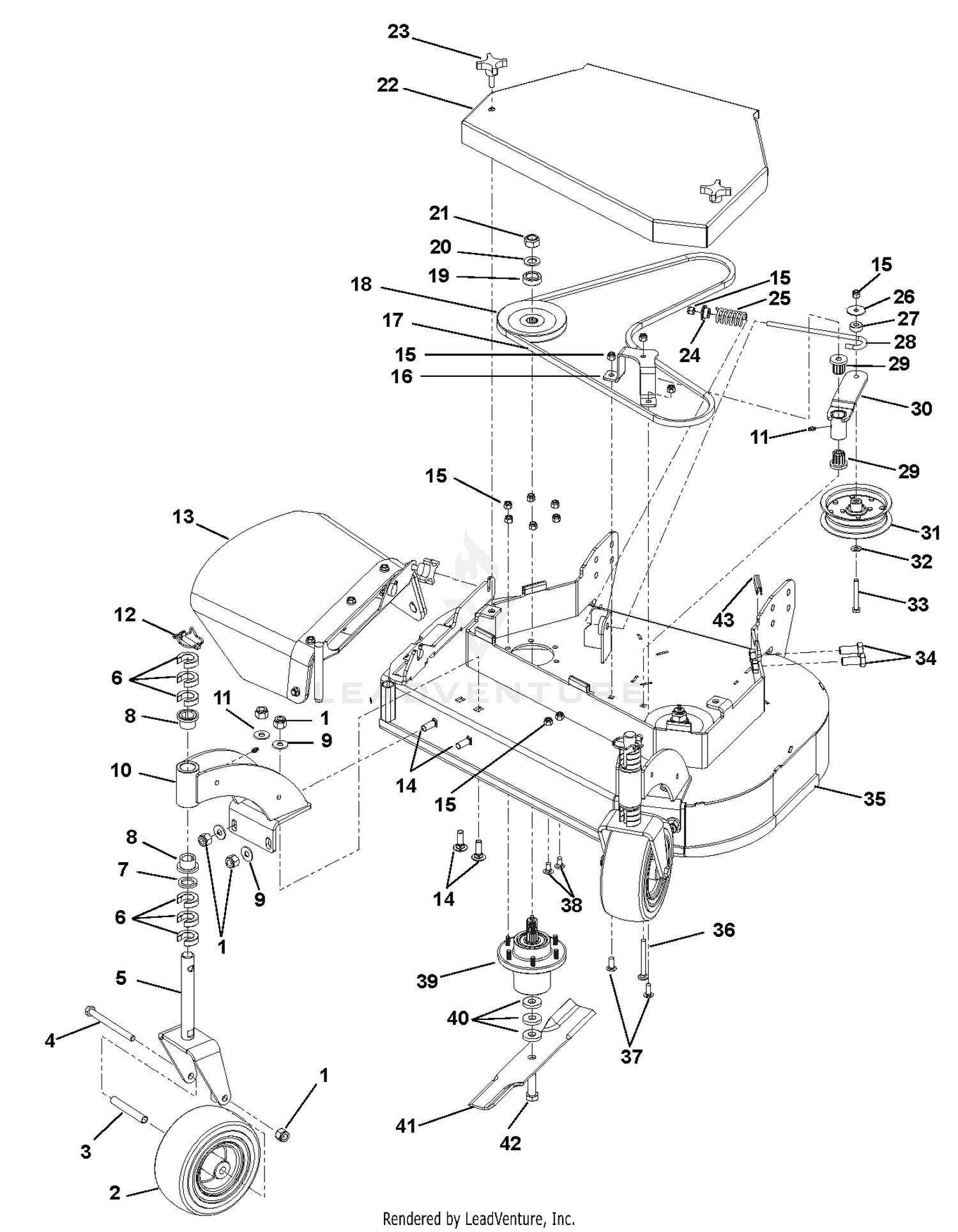 Deck Assembly 36"