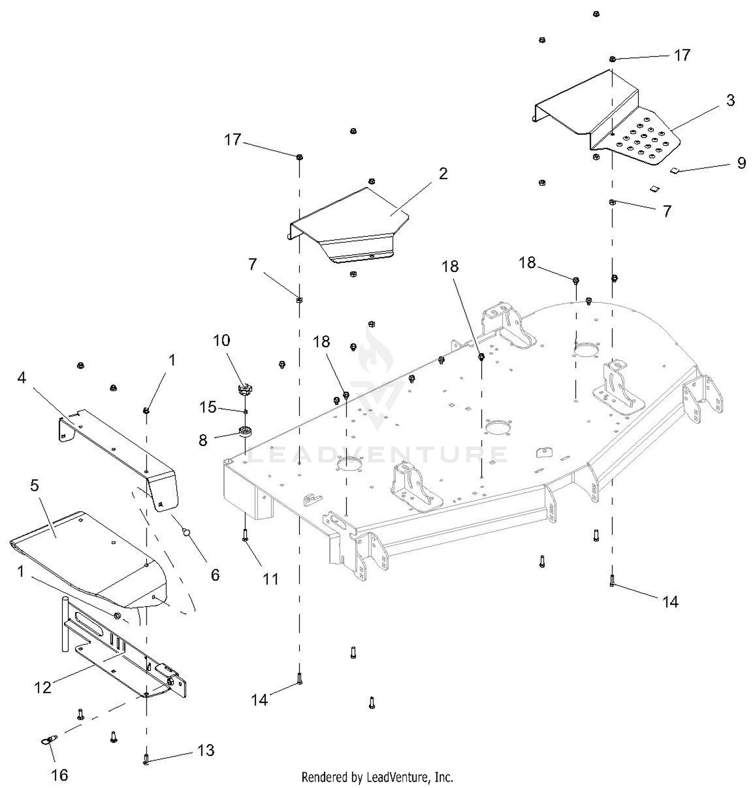Chute And Belt Covers - 60-Inch Deck