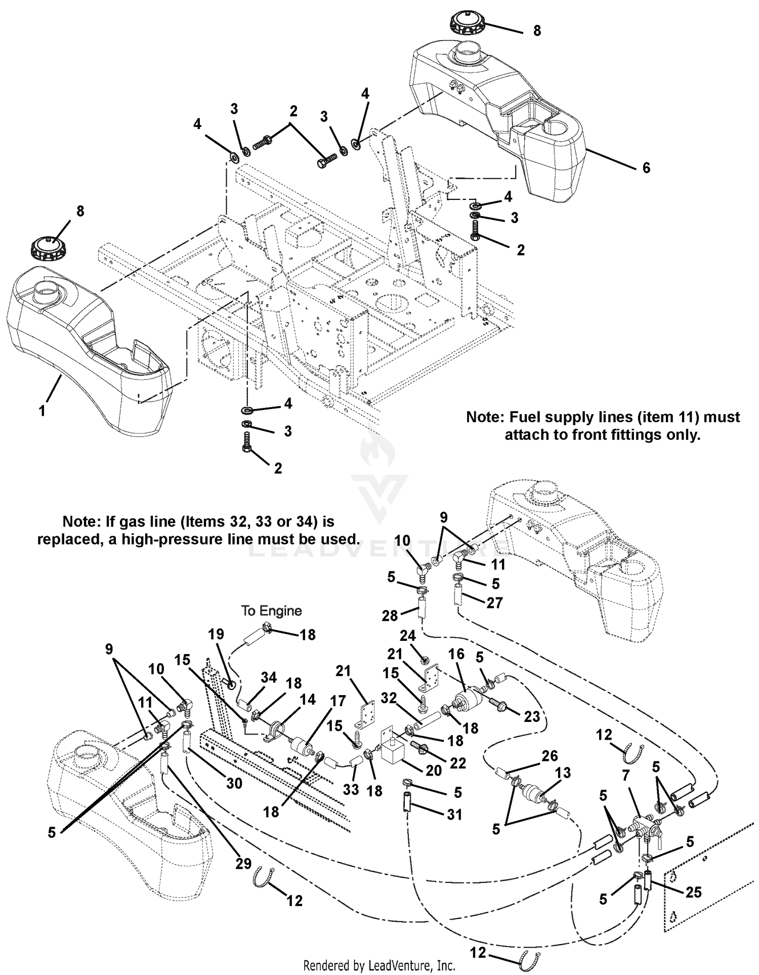 Fuel Tanks And Hoses - EFI