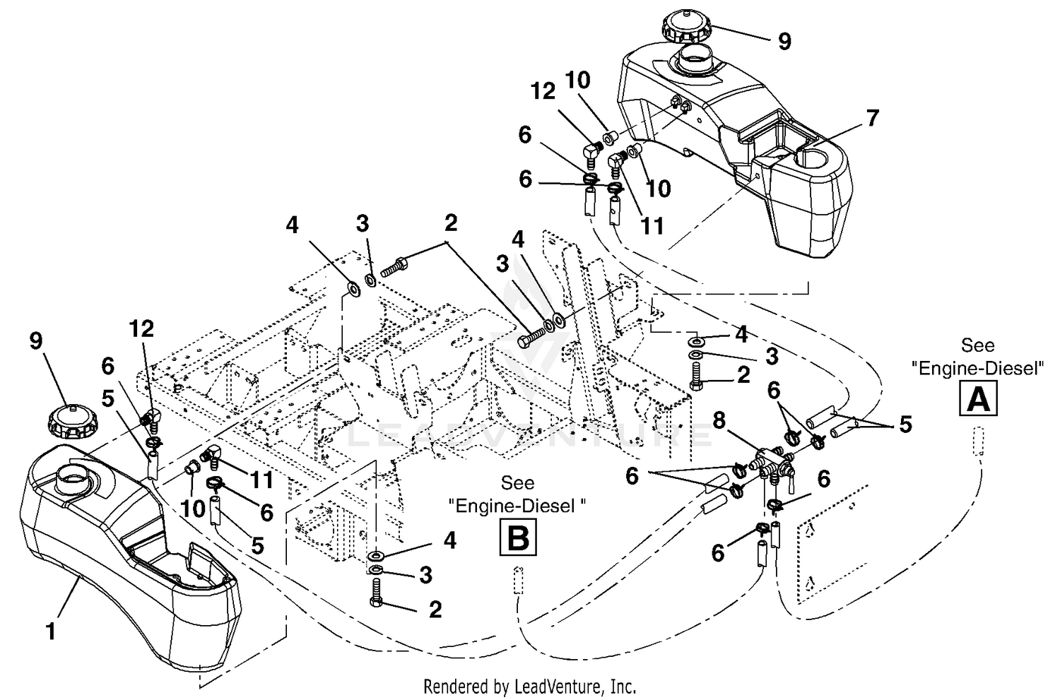 Fuel Tanks And Hoses - Diesel