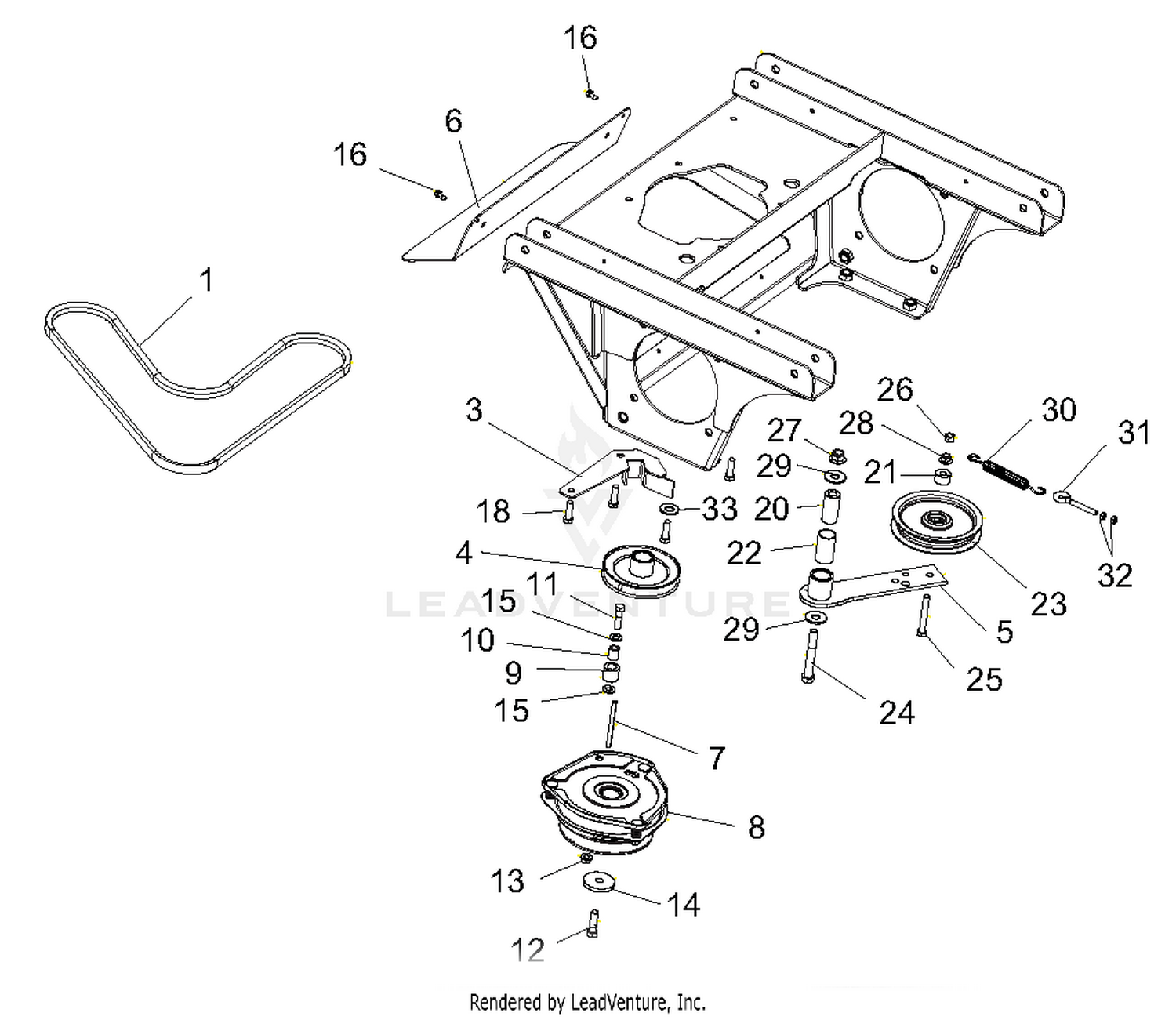Clutch and Exhaust Deflector