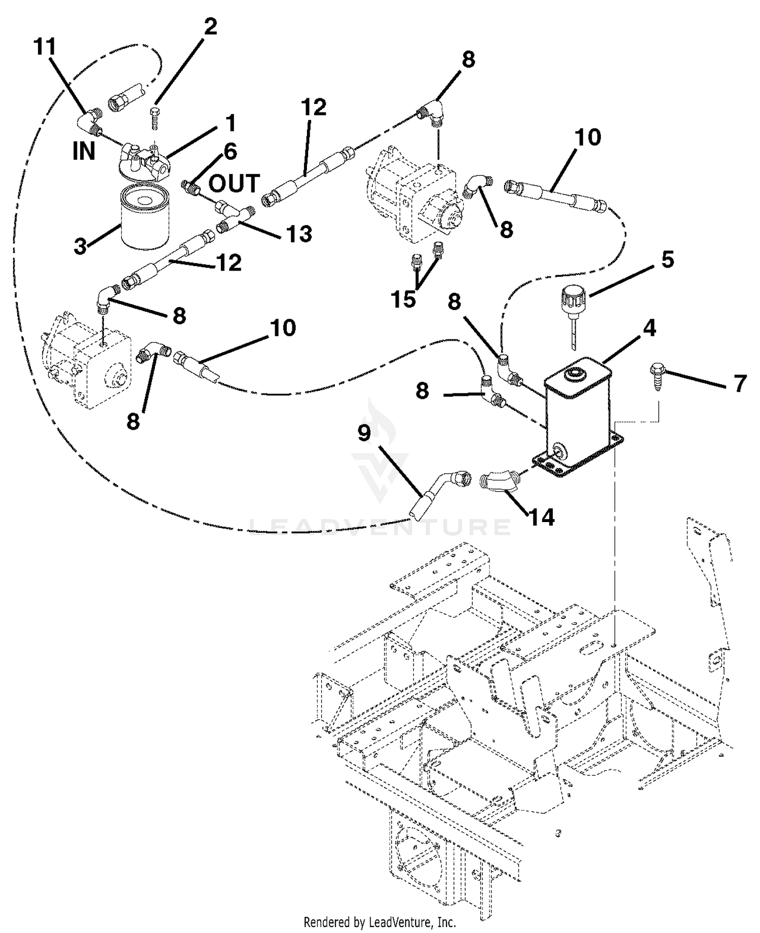 Hydraulic Tank Filter, Pumps And Hoses