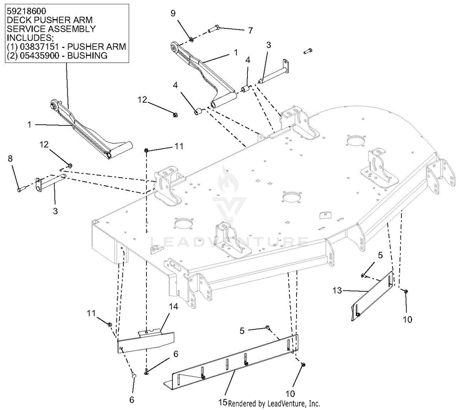 Deck Mount - 60 Inch
