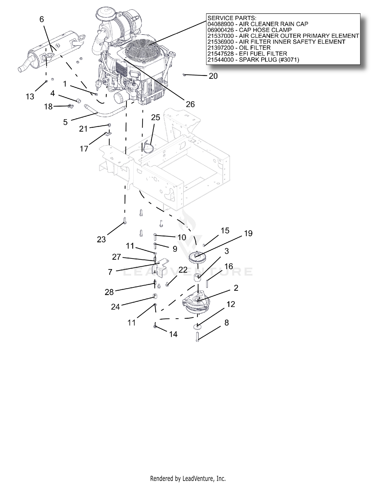 Engine - Kohler ECV740