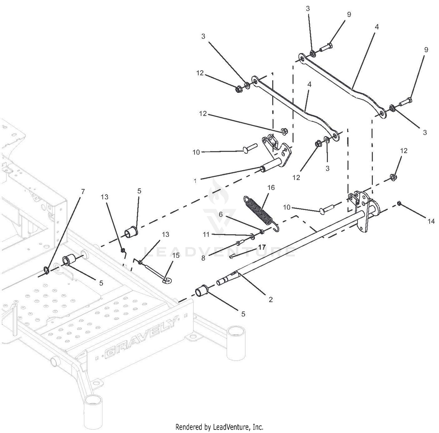 Mechanical Deck Lift - Left Hand