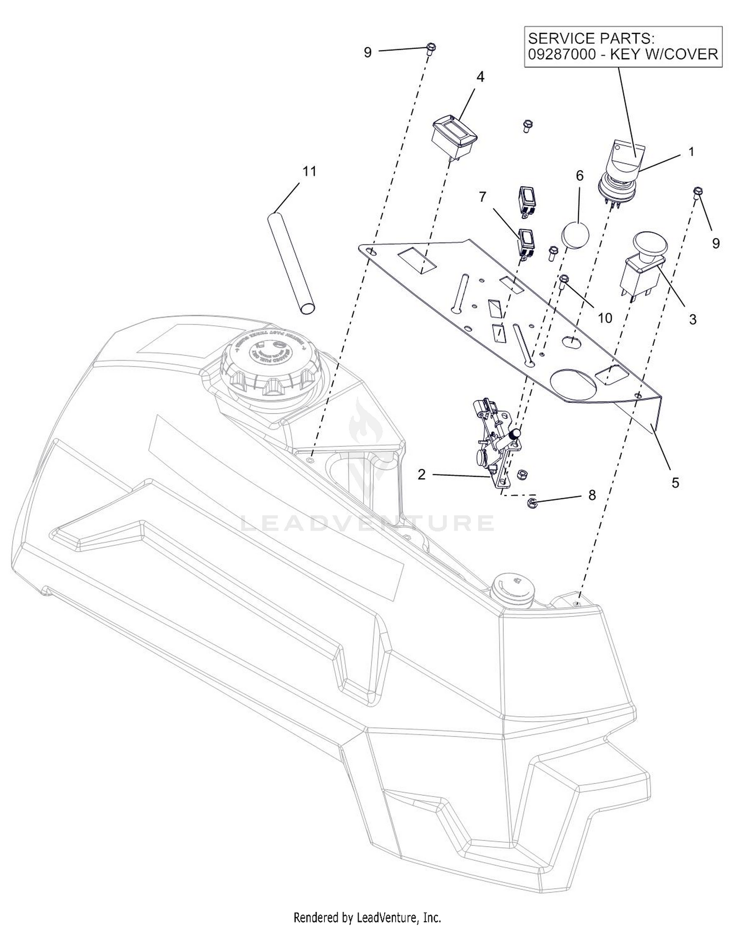 Control Panel - Yamaha EFI