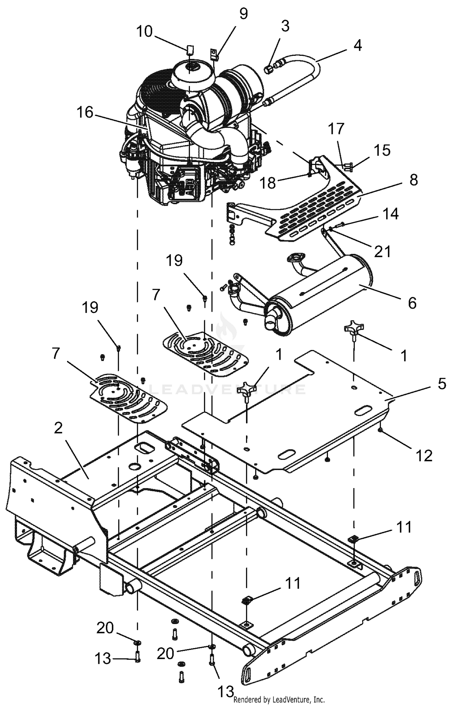 Engine And Frame