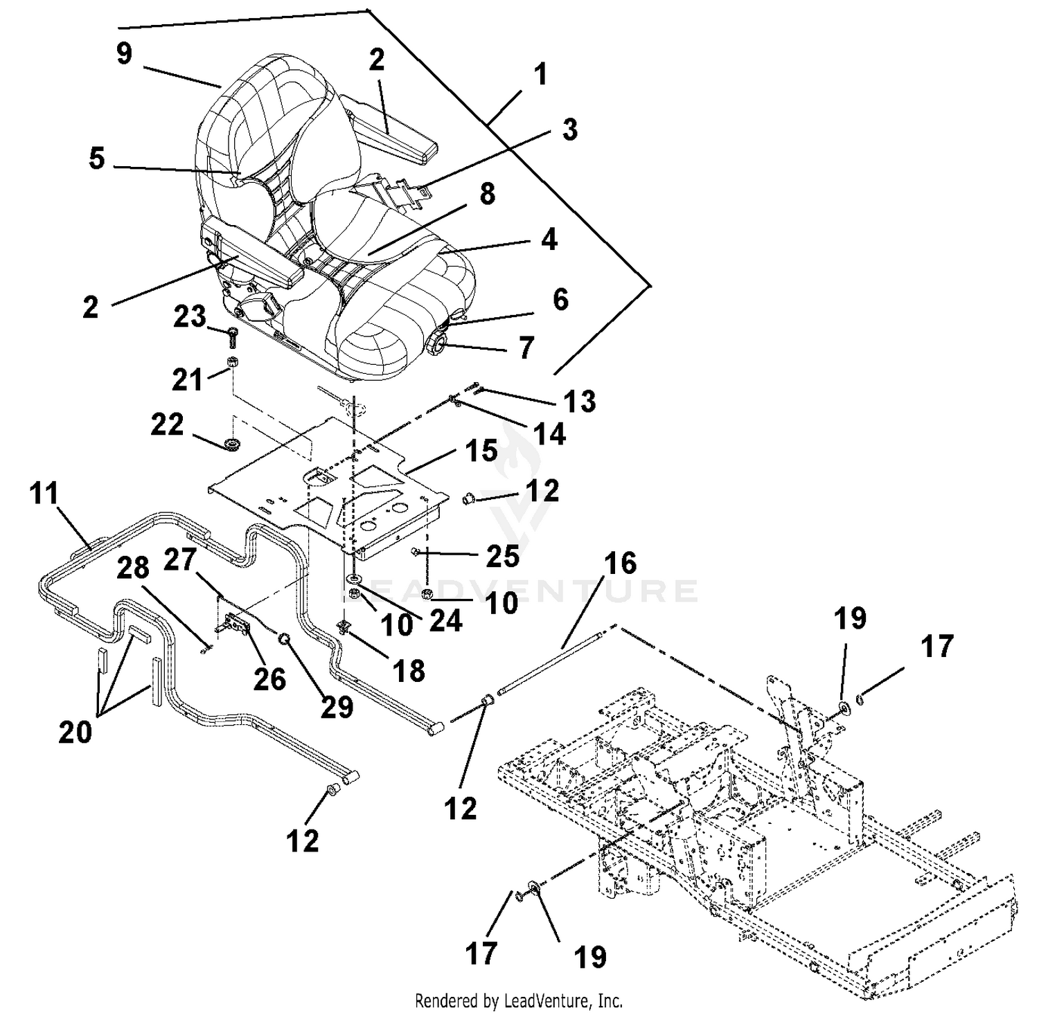 Seat And Hood Frame