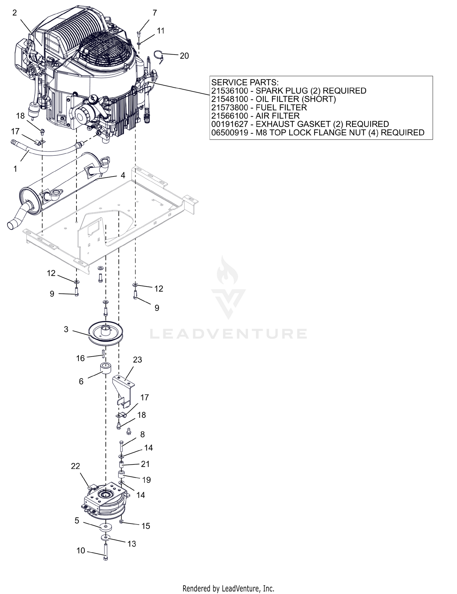 Engine - Kawasaki FT730