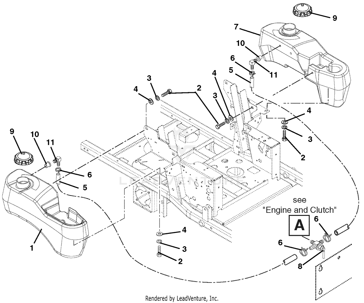 Fuel Tanks And Hoses - Non EFI
