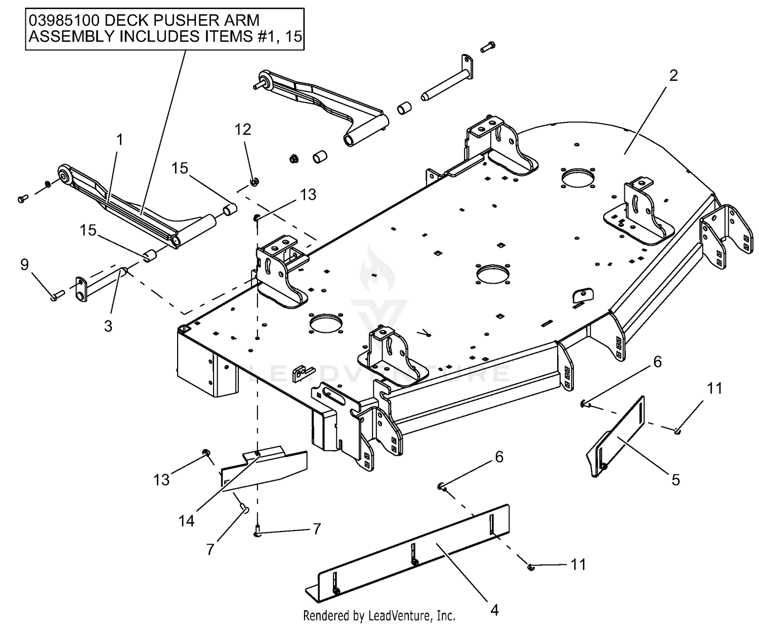 Deck Mount - 52 Inch