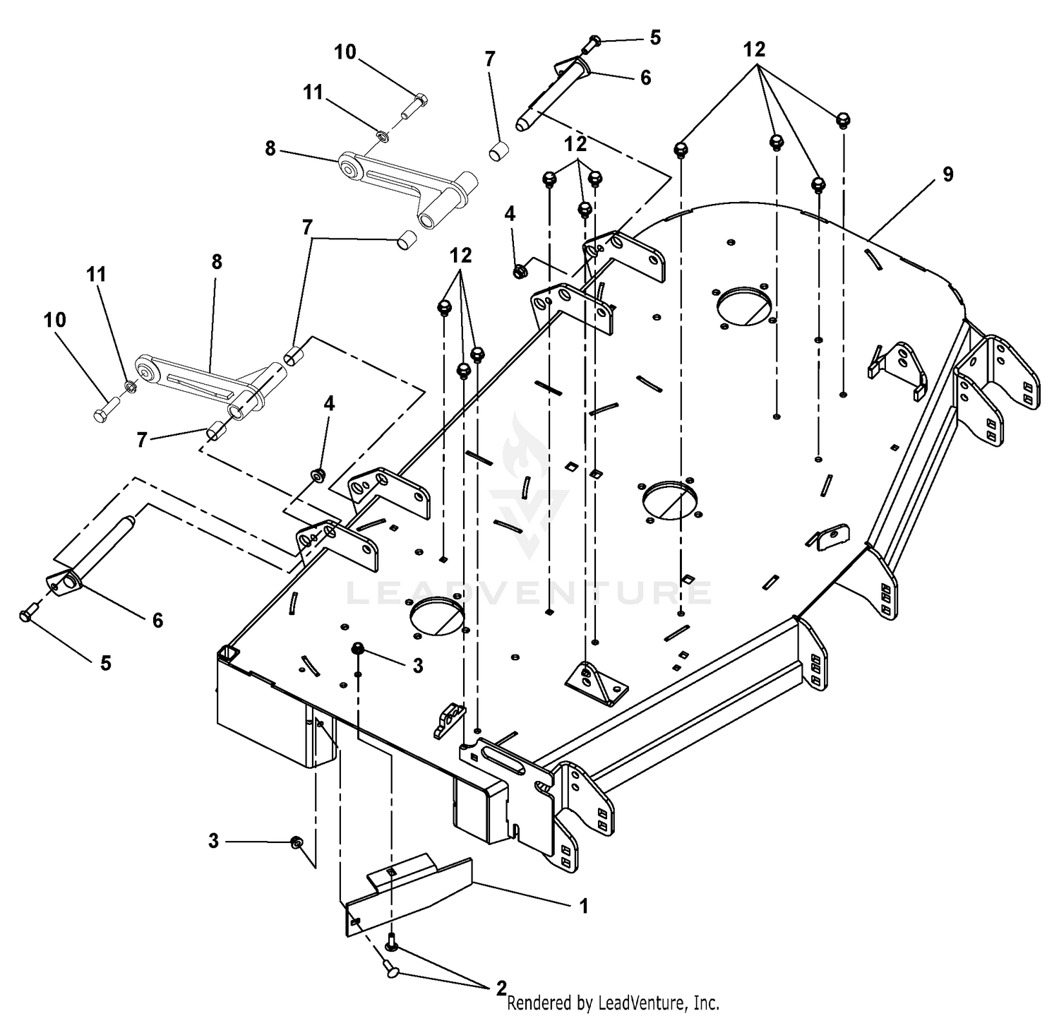 Deck and Mounting Arms