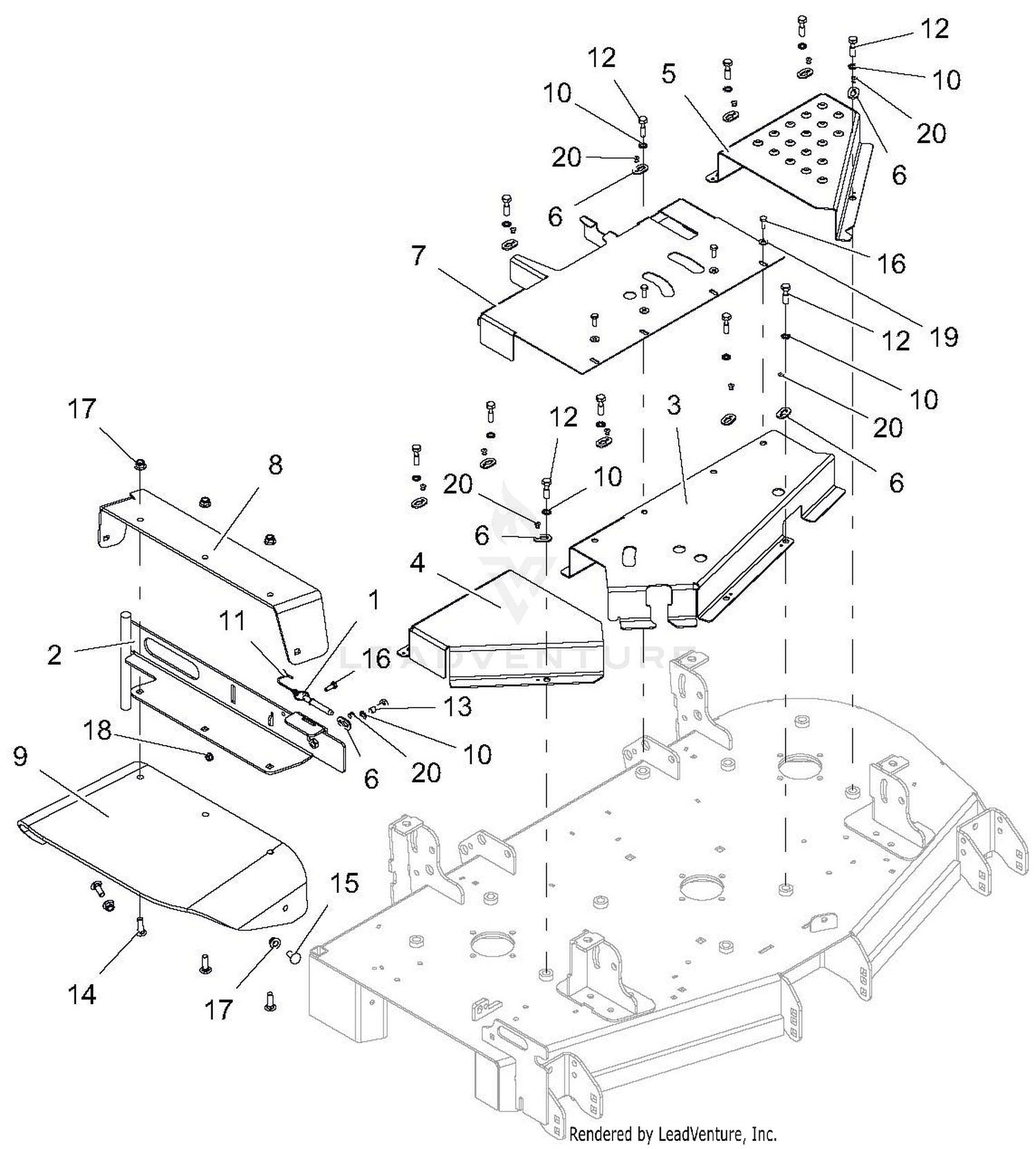 Chute And Belt Covers - 48" - Side Discharge