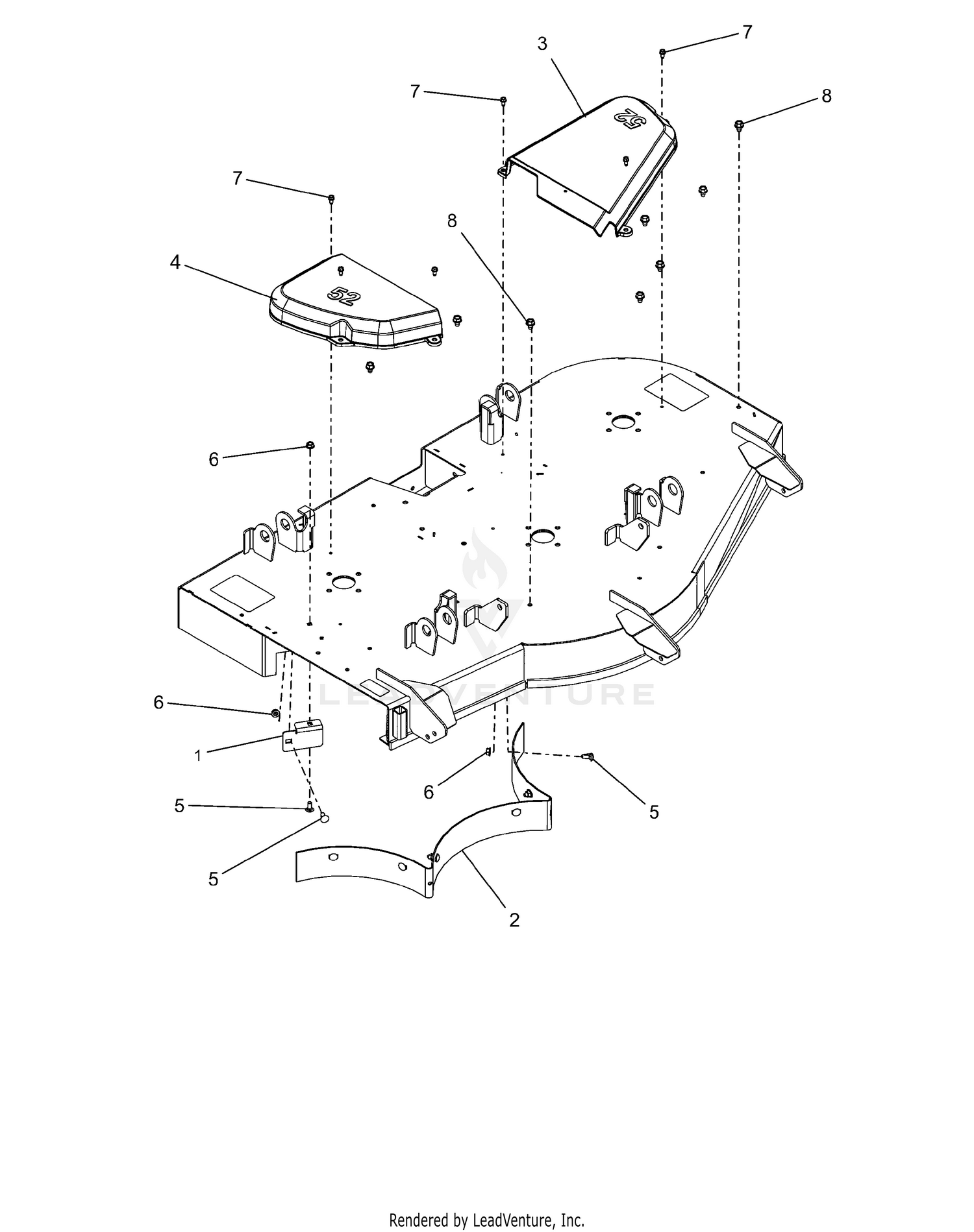 Belt Covers And Baffles - 52"