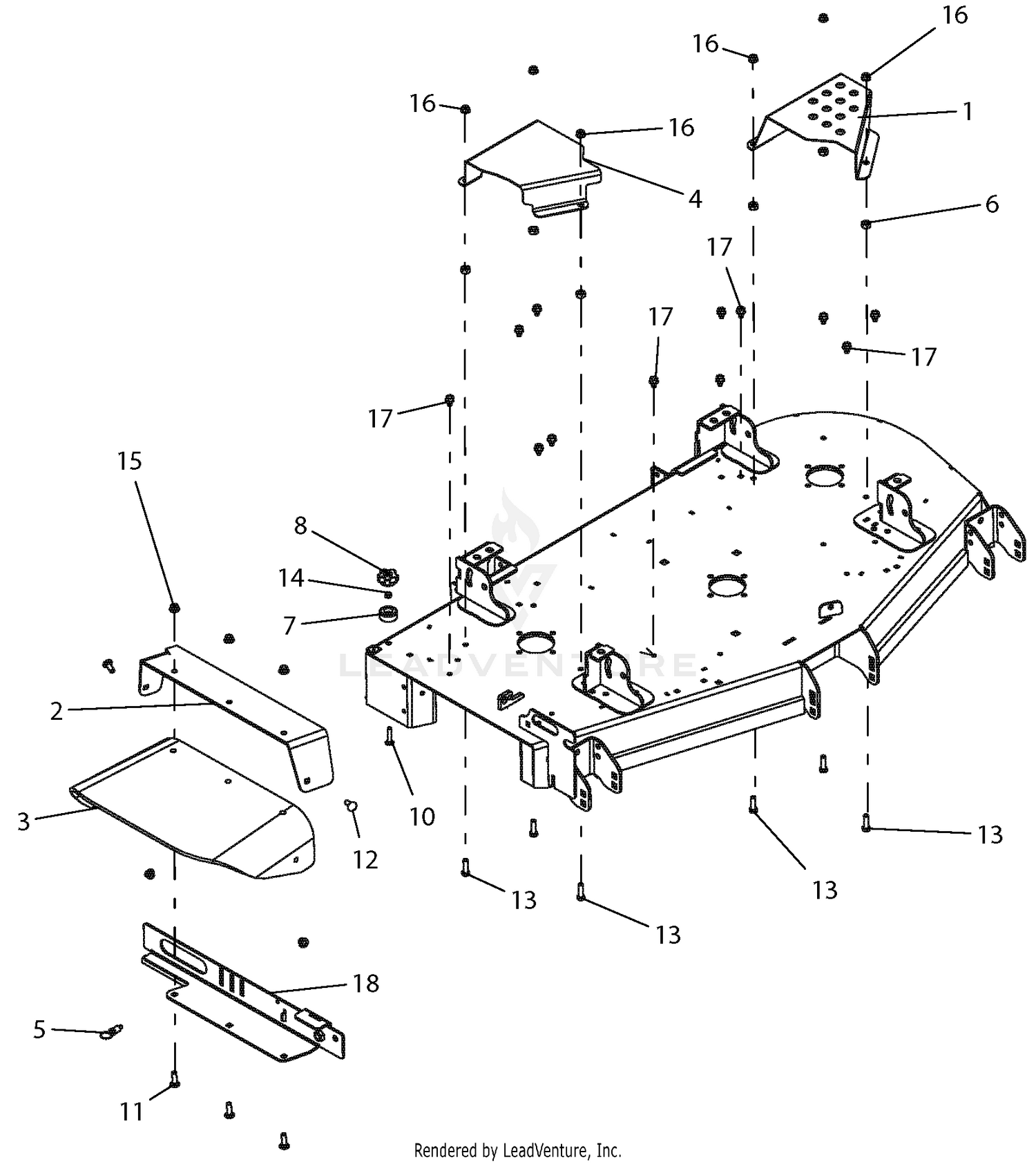 Chute And Belt Covers - 52" Deck