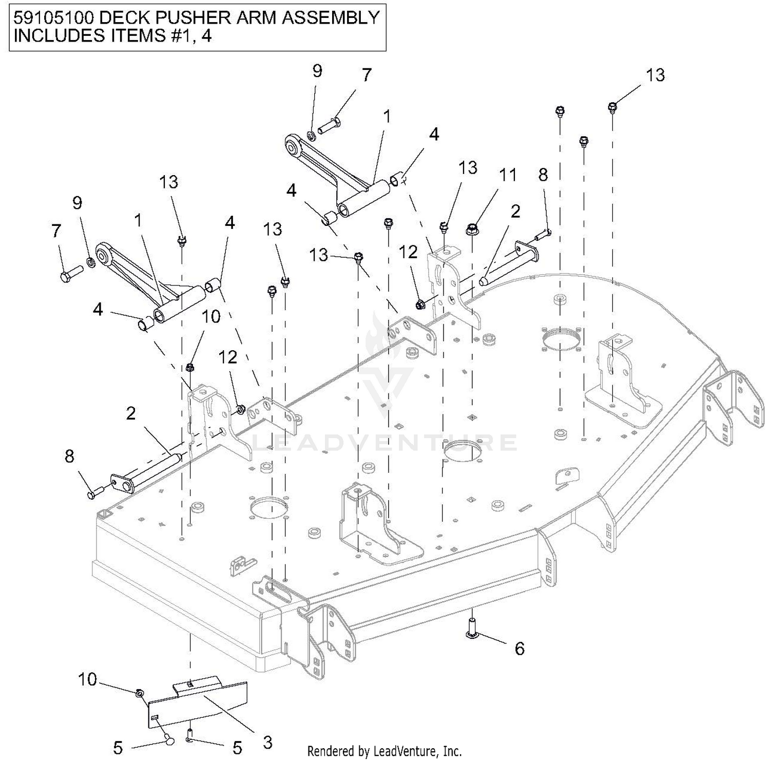 Mounting Arms - 52"
