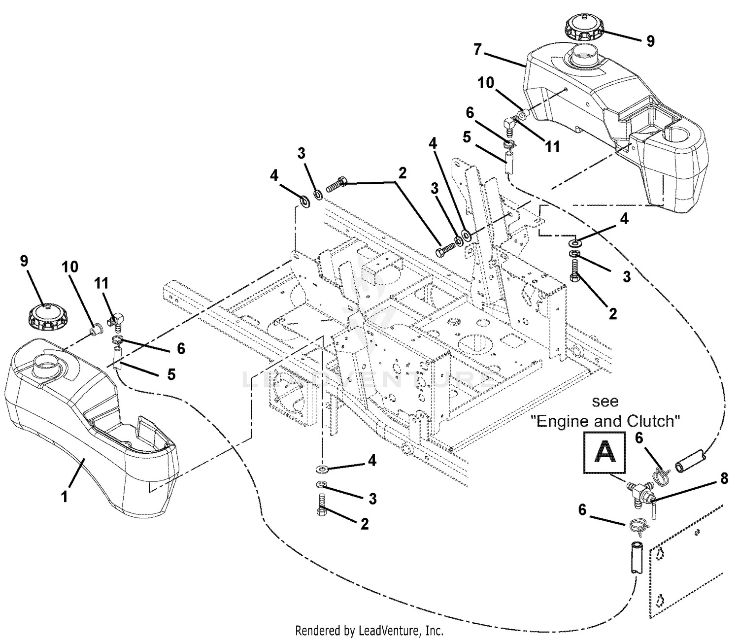 Fuel Tanks And Hoses - Non EFI