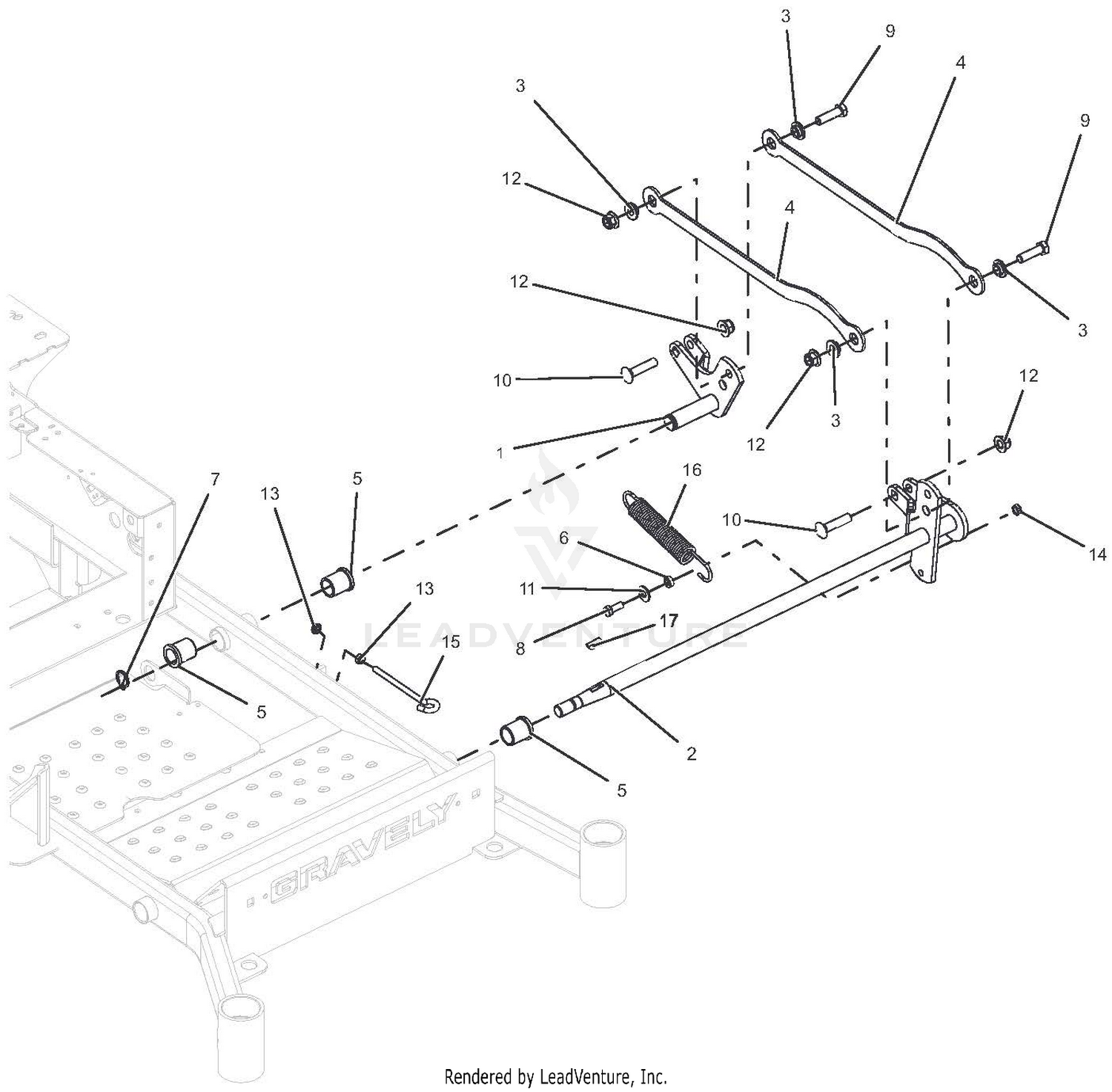 Mechanical Deck Lift - Left Hand