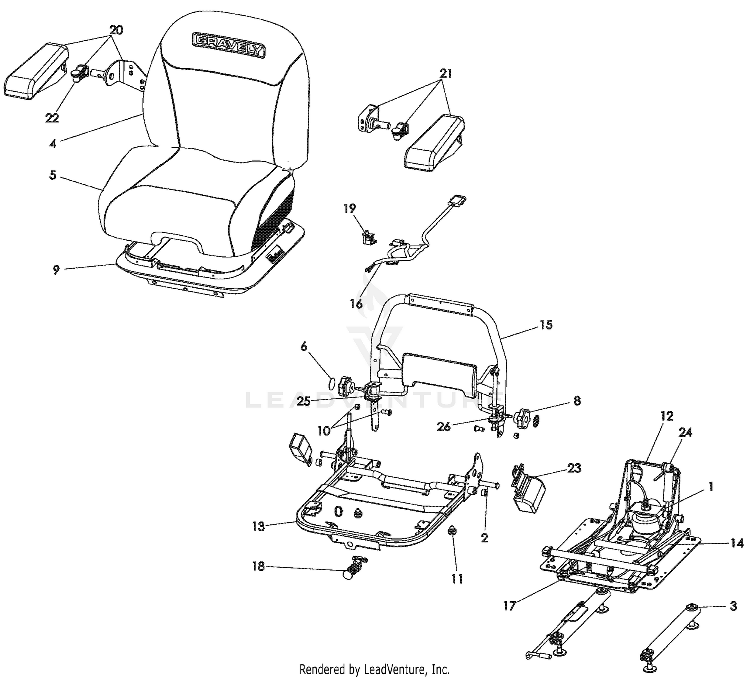 Seat - Service Parts