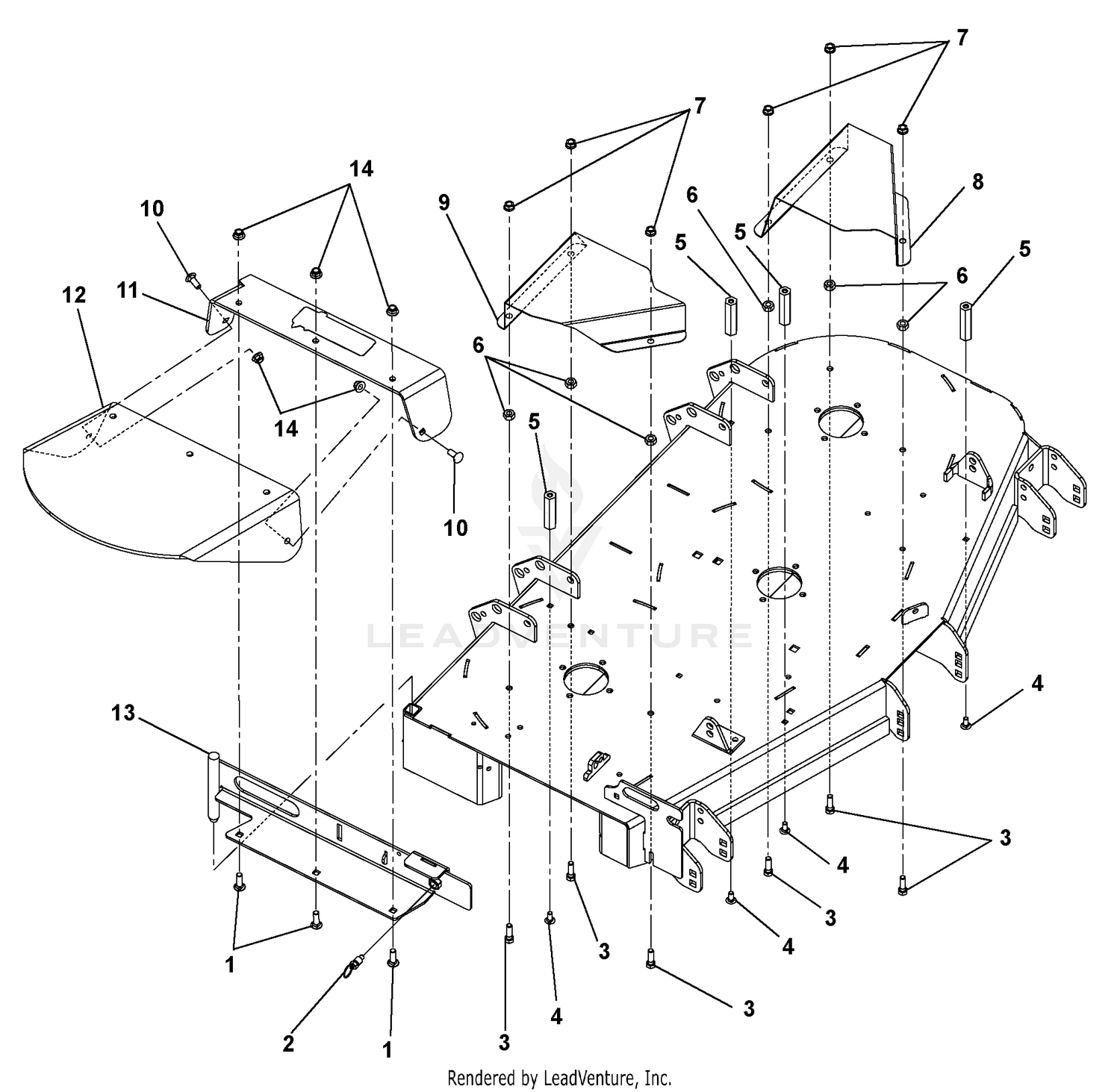 Discharge Chute and Belt Covers