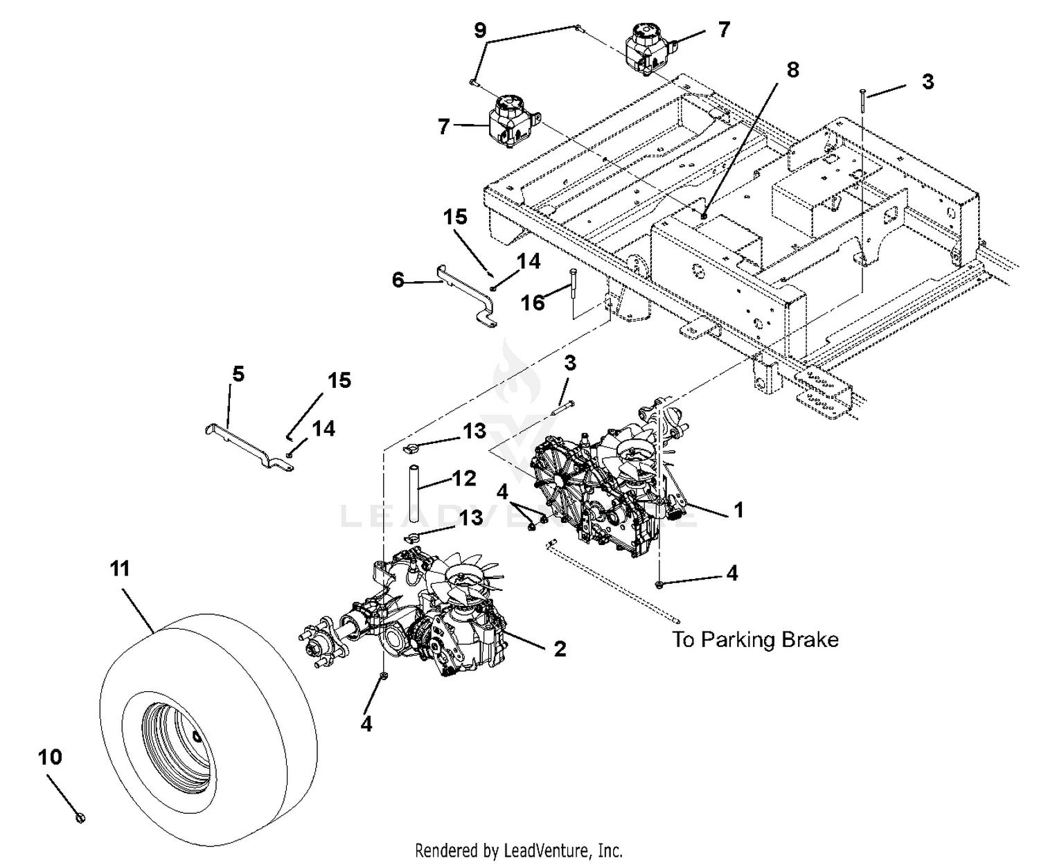 Transaxle, Dump Valves and Rear Wheels