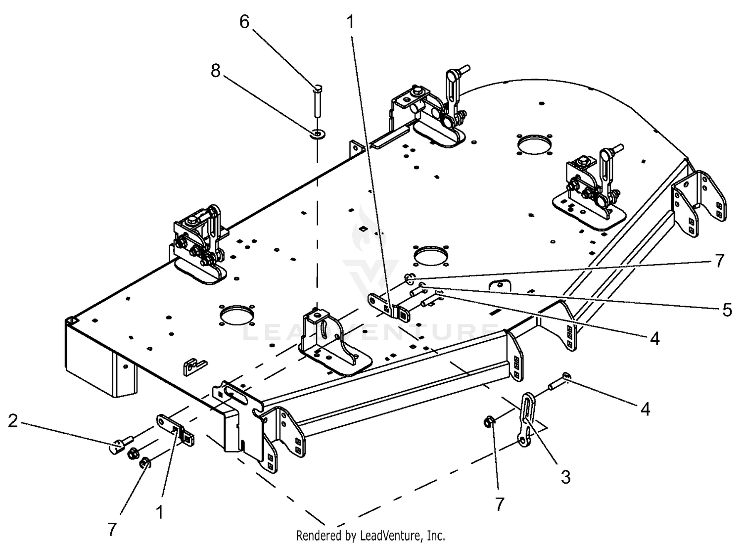 Mounting Arms - 60 INCH