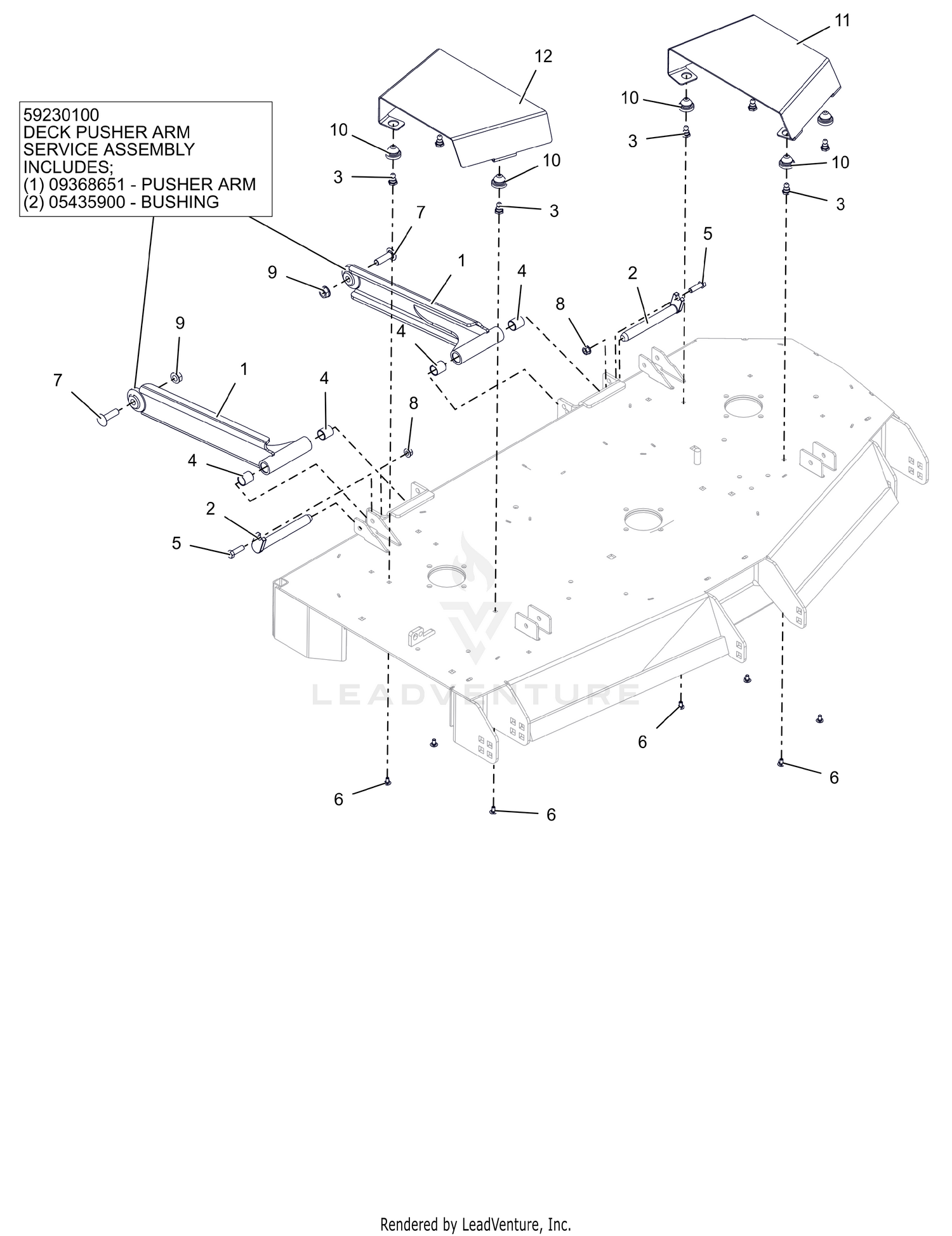 Deck Stabilizer Arms and Belt Guards – 52" and 60"