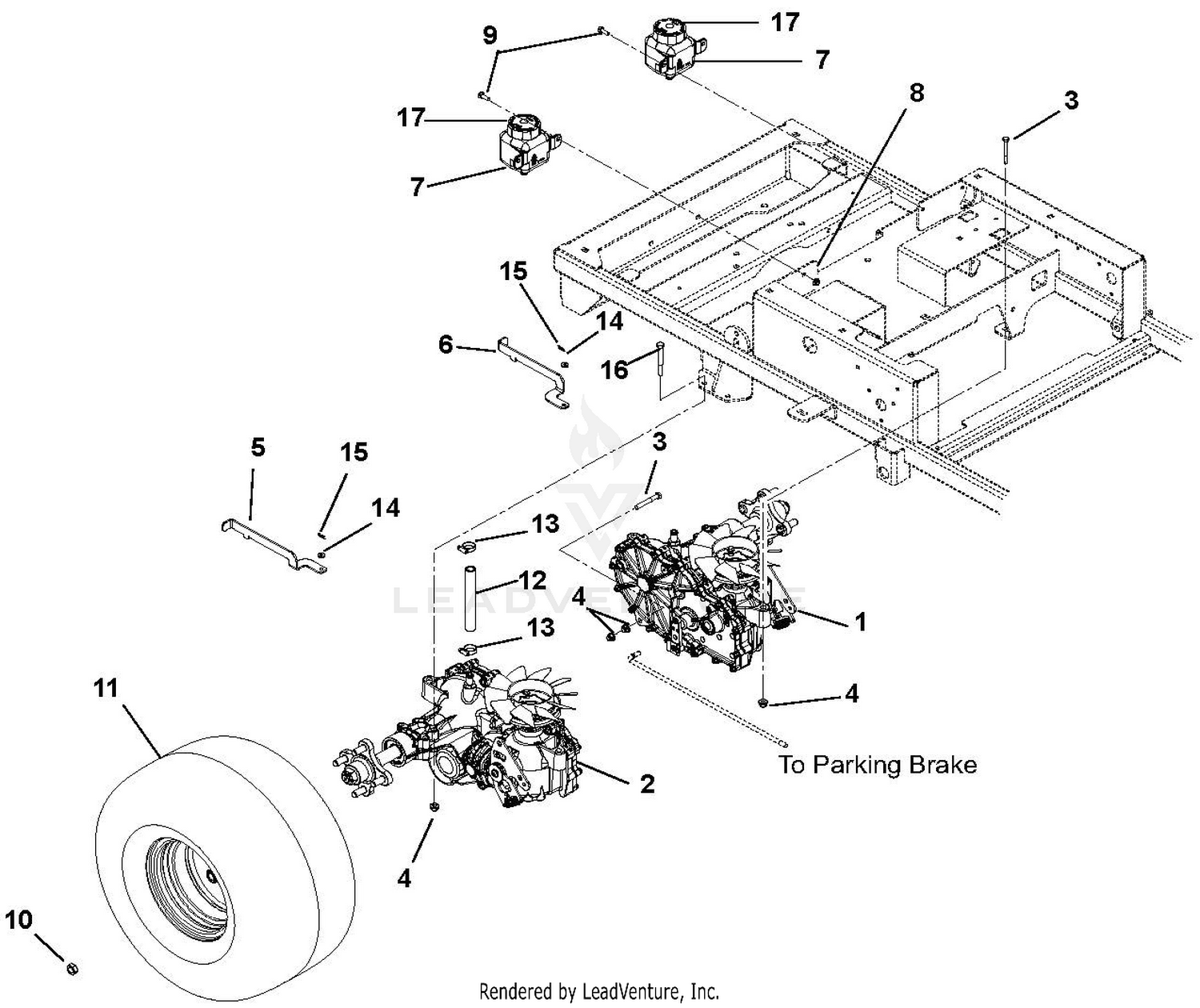 Transaxle, Dump Valves And Rear Wheels