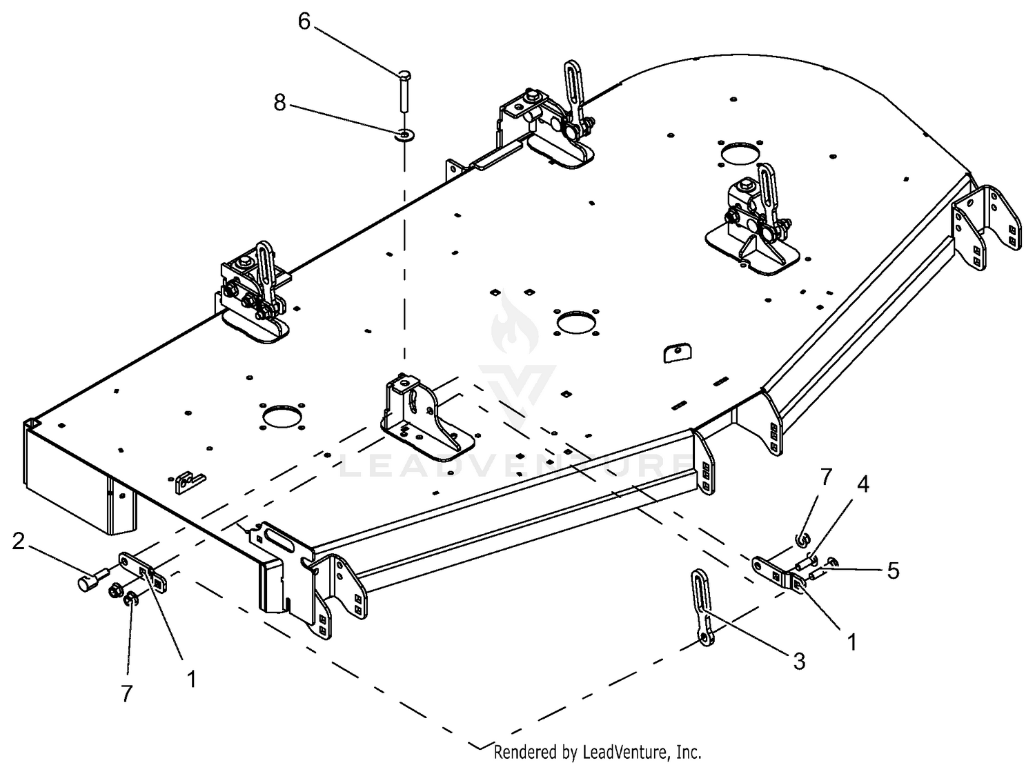 Mounting Arms - 72 INCH
