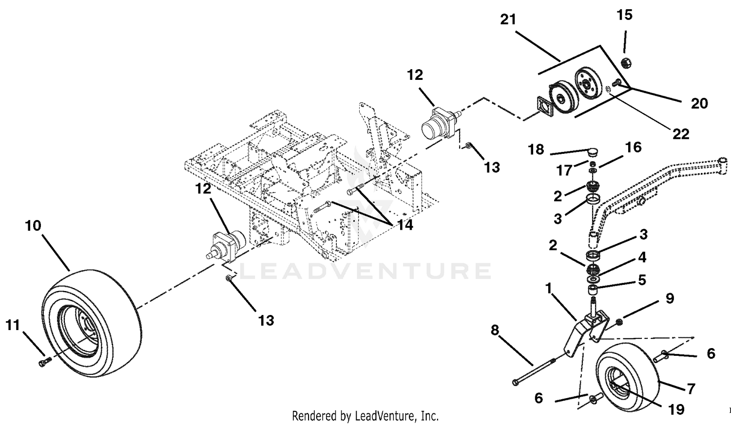 Wheel Motors, Tires, Brakes And Front Forks