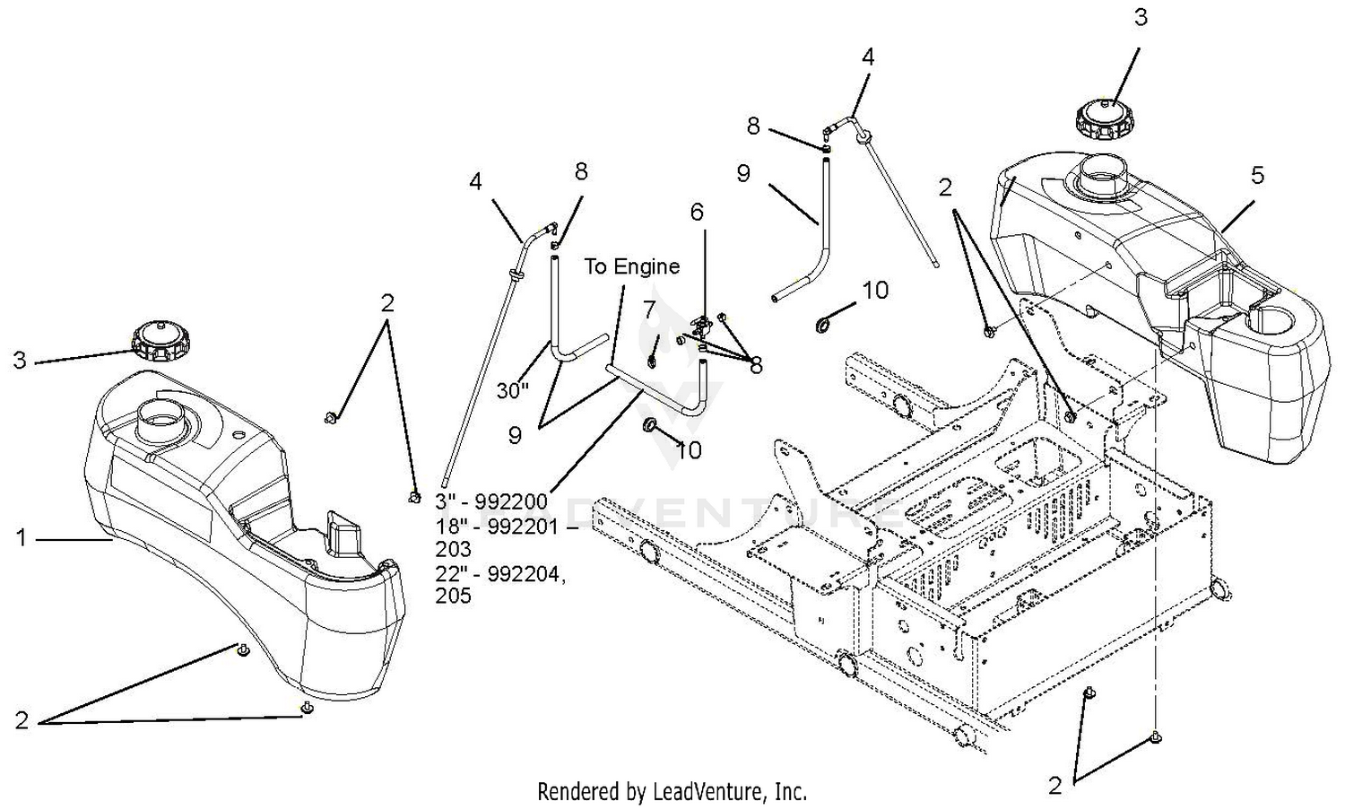 Fuel System, Serial No. 000101 - 002499