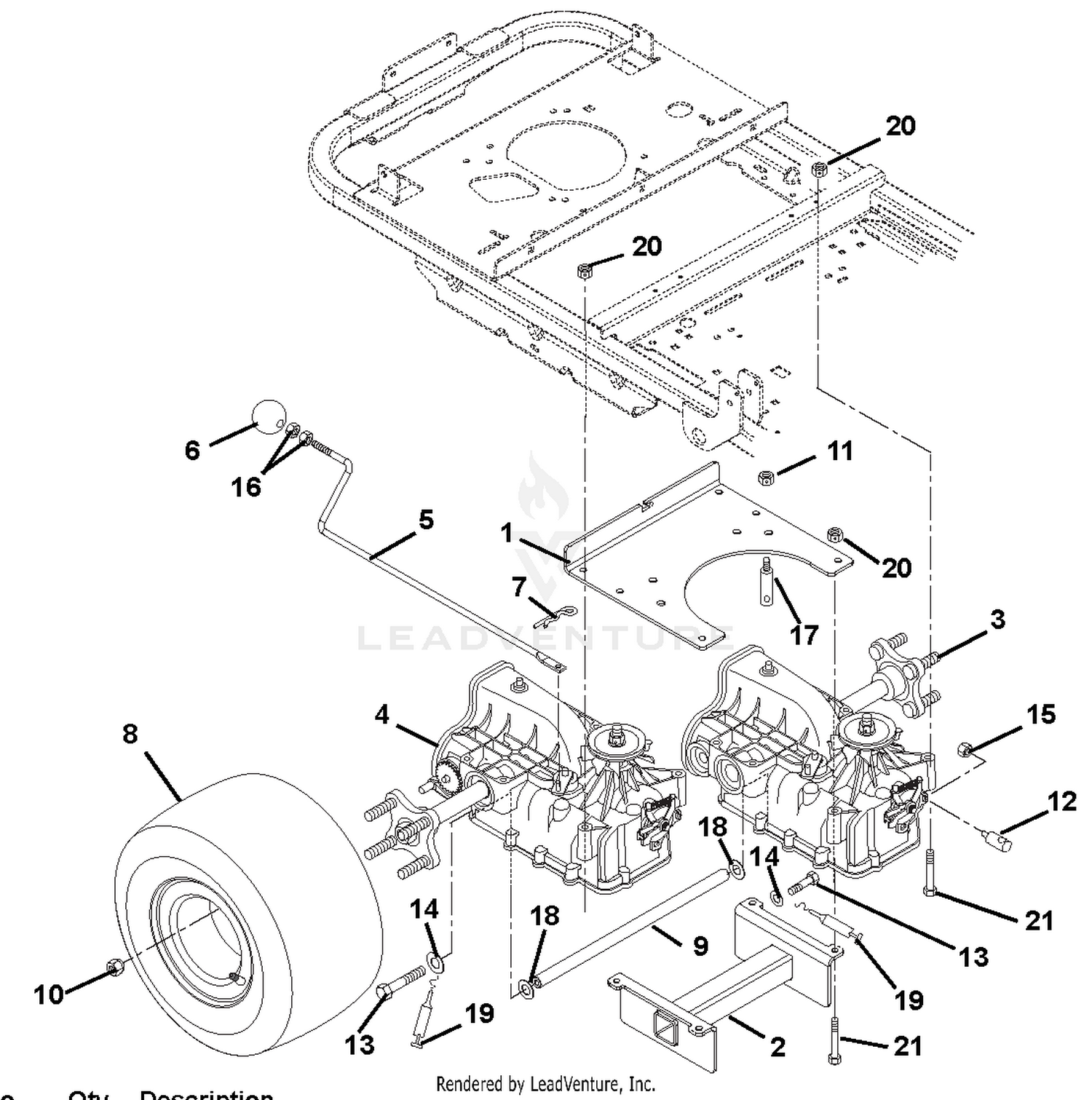 Transaxle, Dump Valves and Rear Wheels