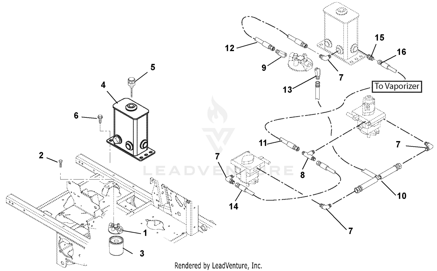 Hydraulic Tank, Filter, Pumps and Hoses