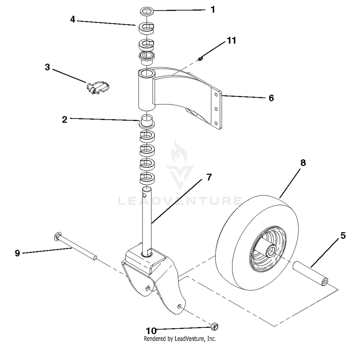 Wheel and Strut Assembly