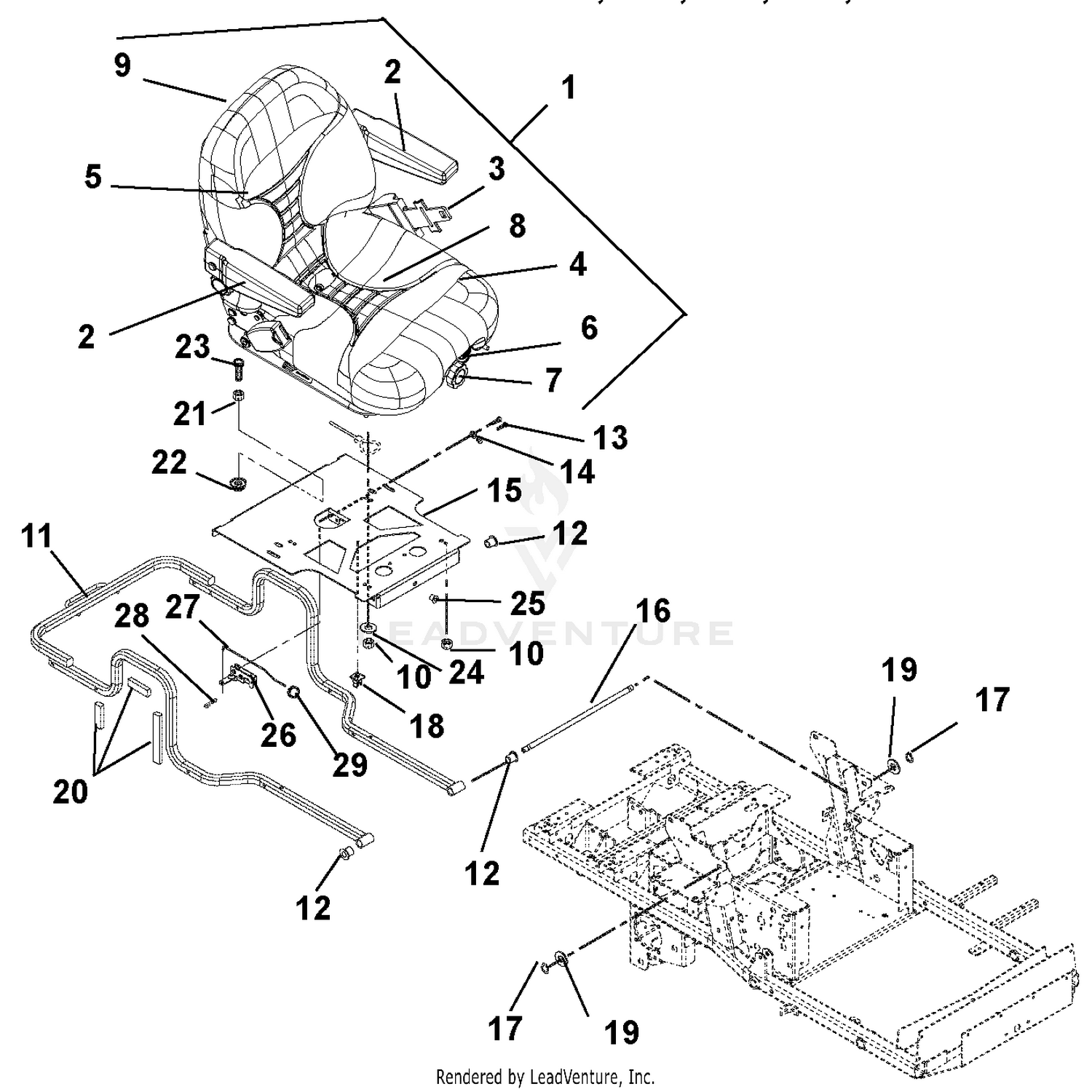 Seat And Hood Frame