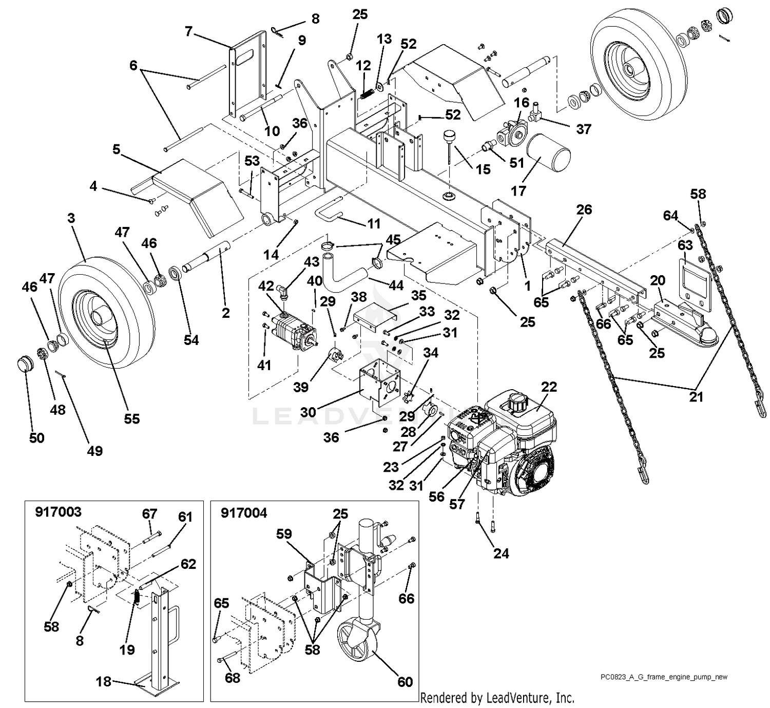 Frame Engine And Pump