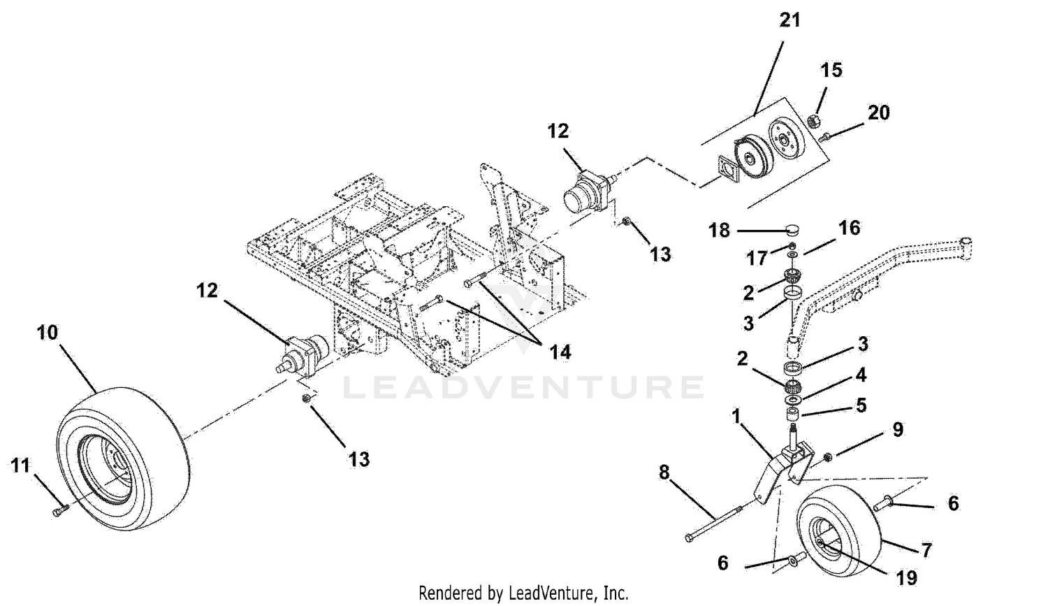Wheel Motors, Tires, Brakes And Front Forks