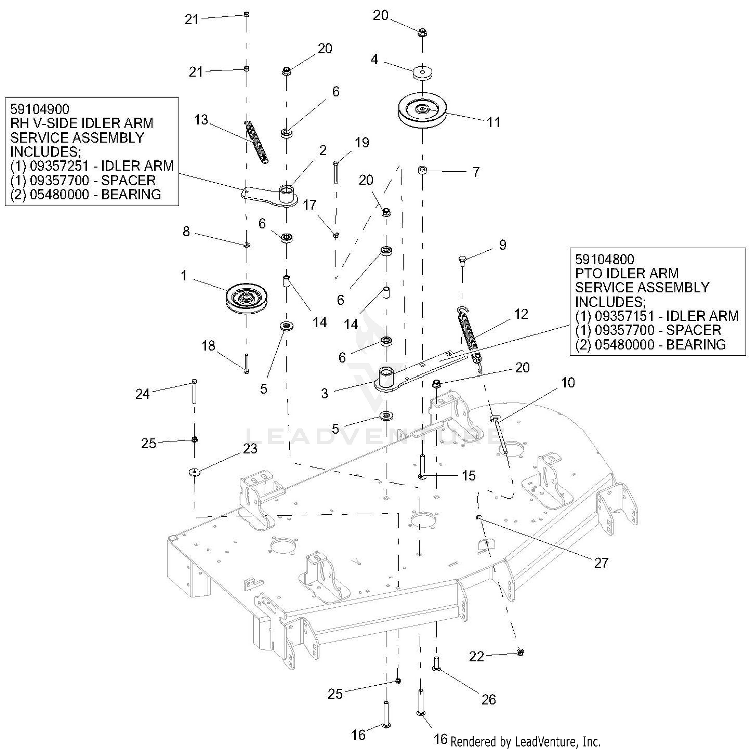 Deck Idlers - 52 Inch