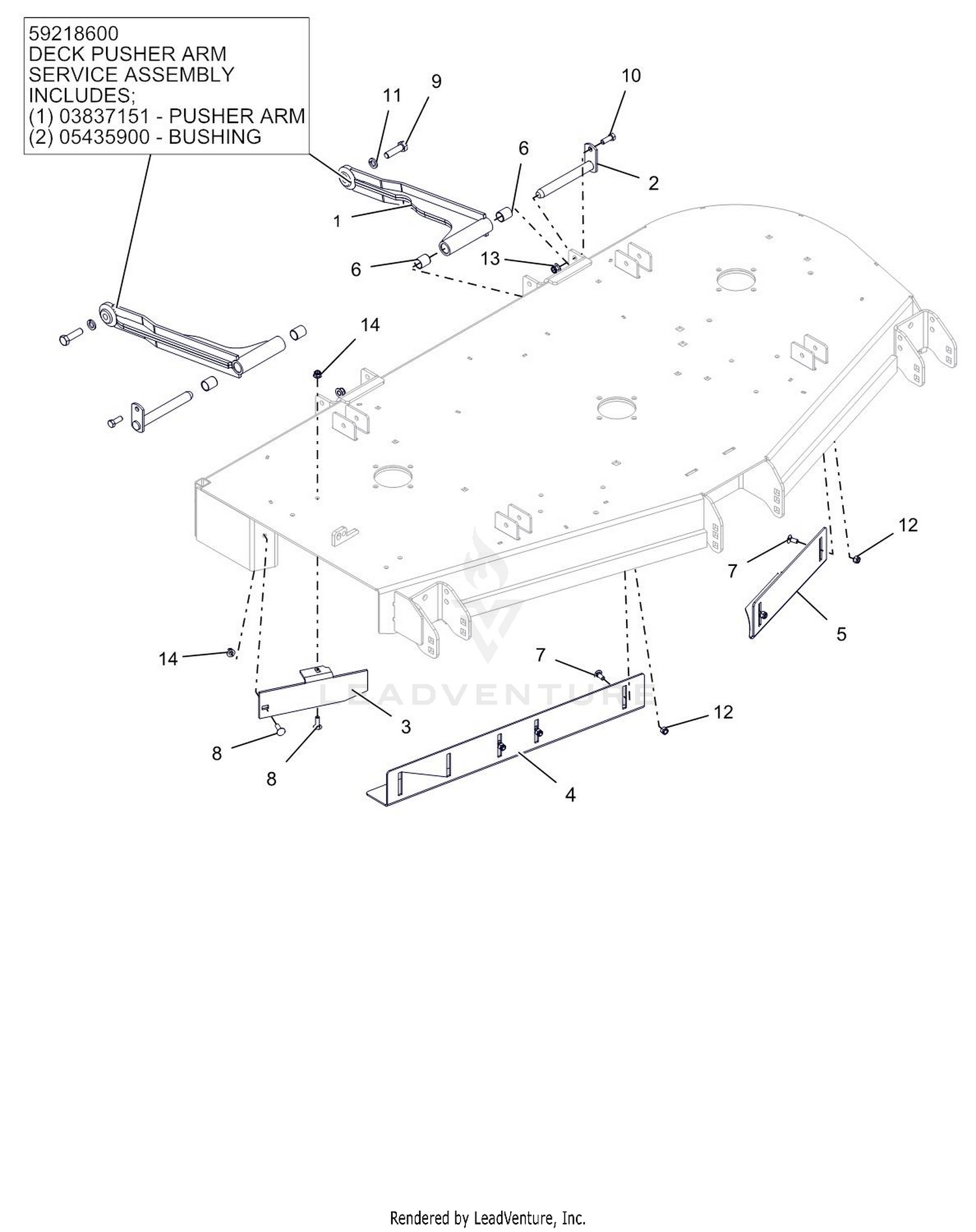 Stabilizer Arms And - Baffles 60"