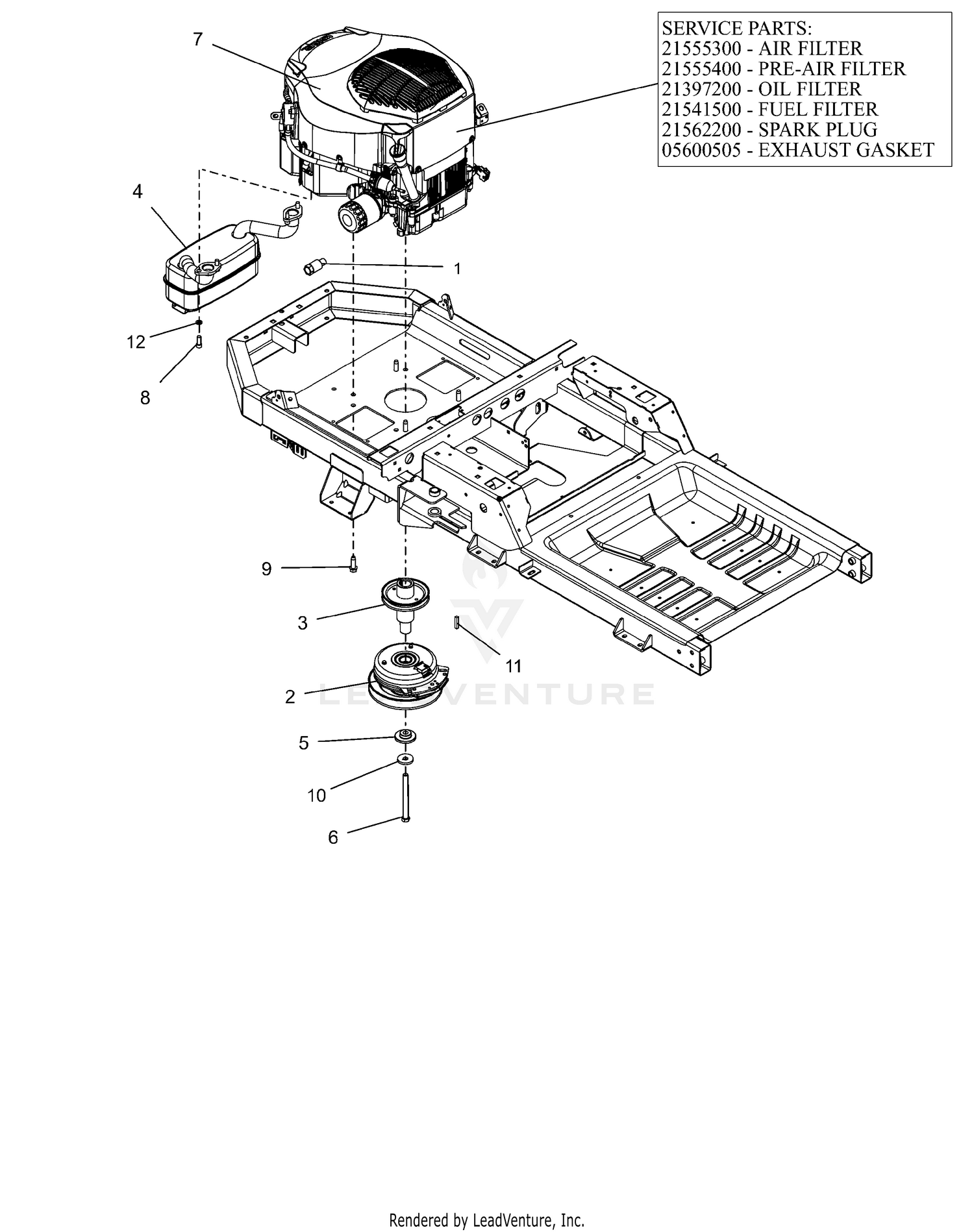 Engine - Kohler 7000 Pro - 25HP