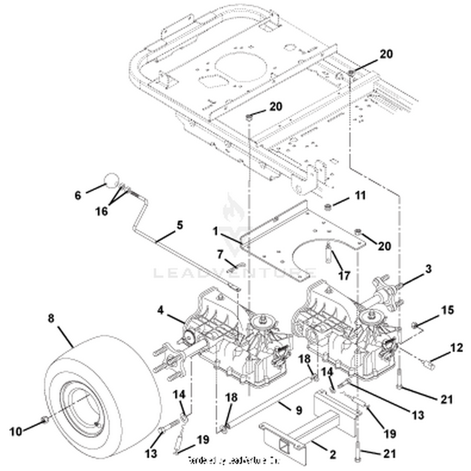 Transaxle, Dump Valves And Rear Wheels