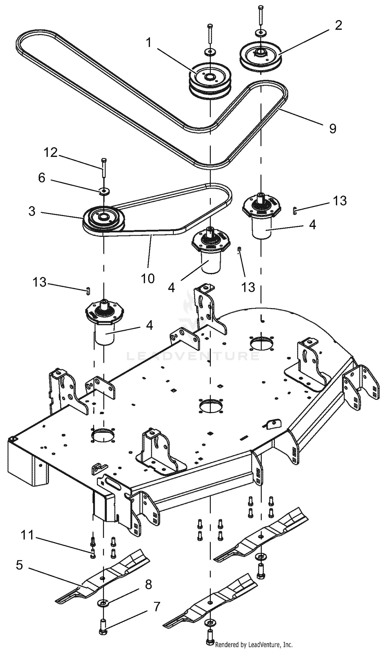 Belts & Blades, 48" Deck