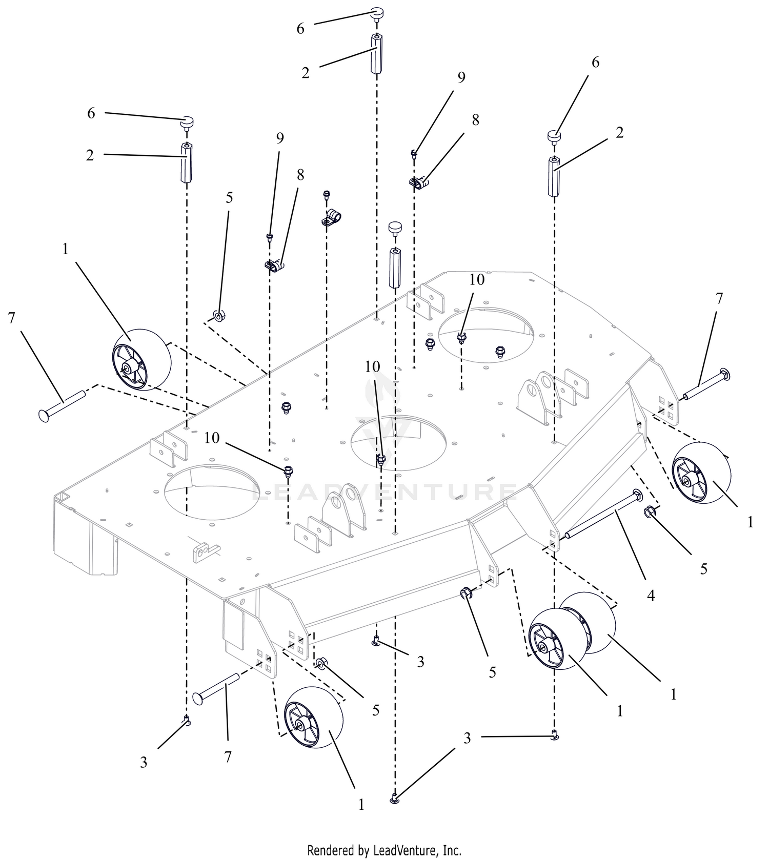 Anti-Scalp Wheels - 48" - SD